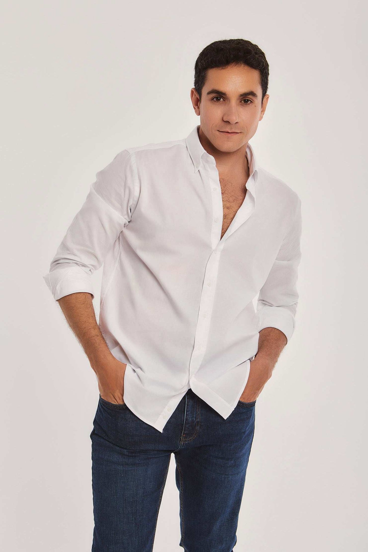 Men Regular Fit Shirt - White