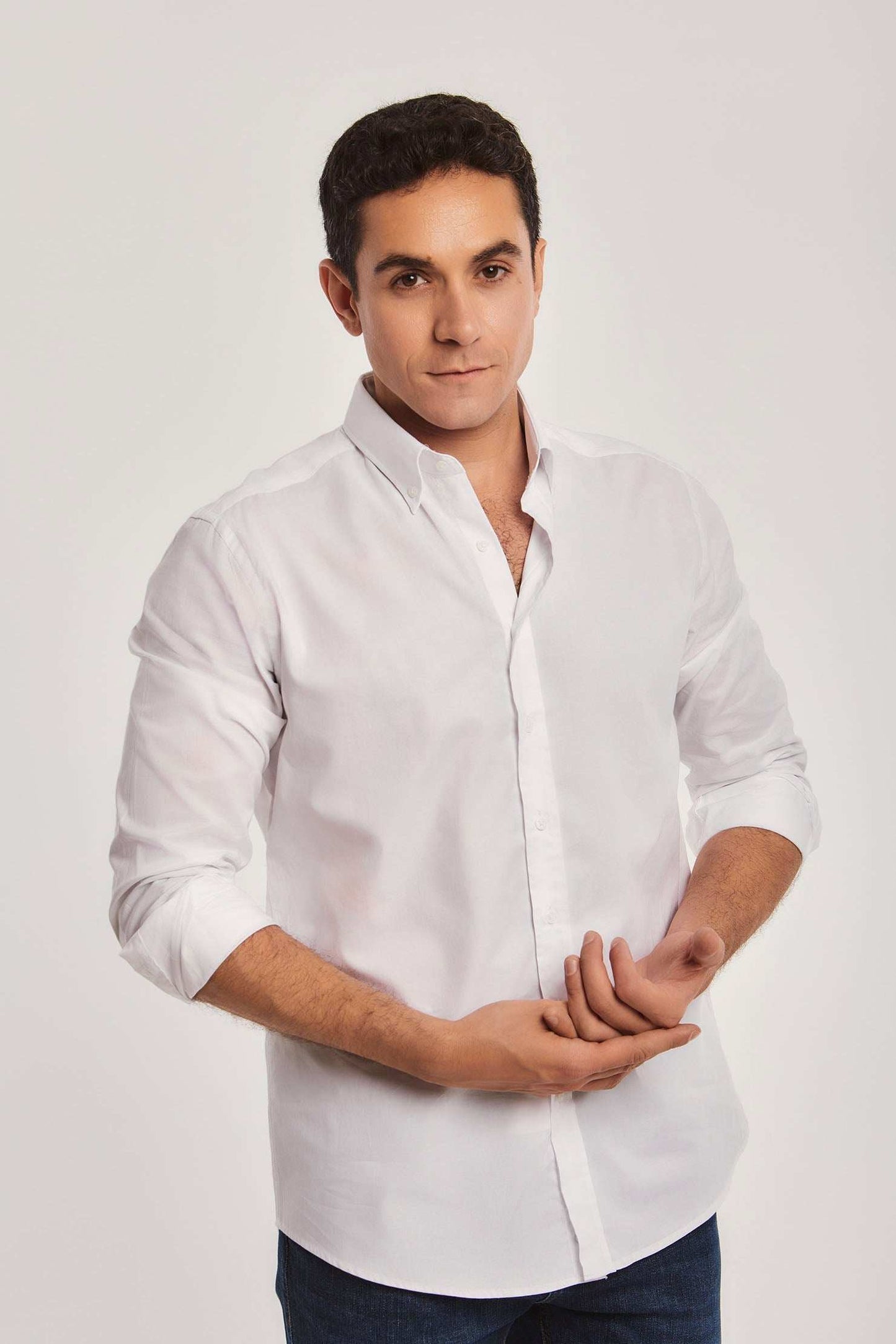 Men Regular Fit Shirt - White