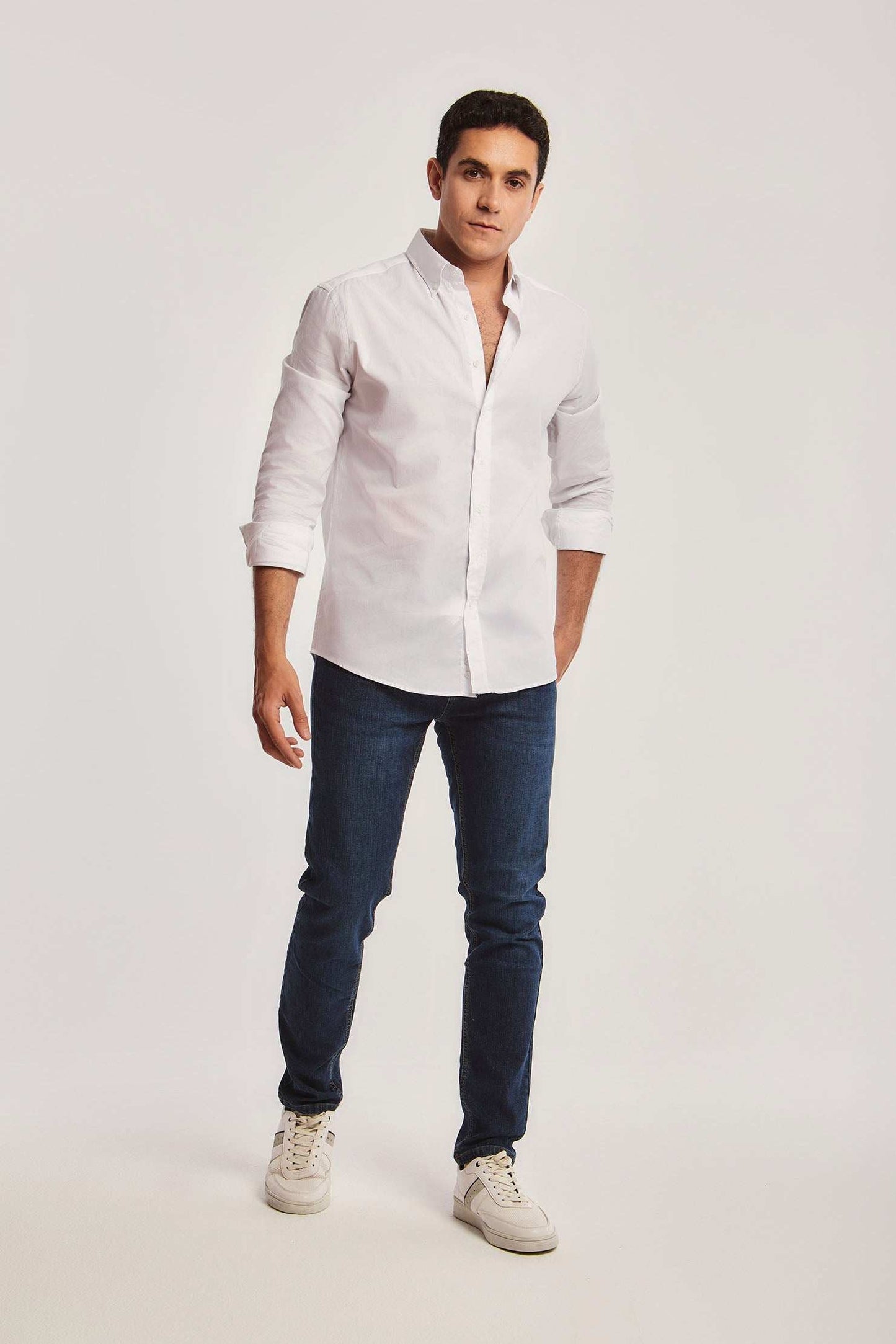 Men Regular Fit Shirt - White