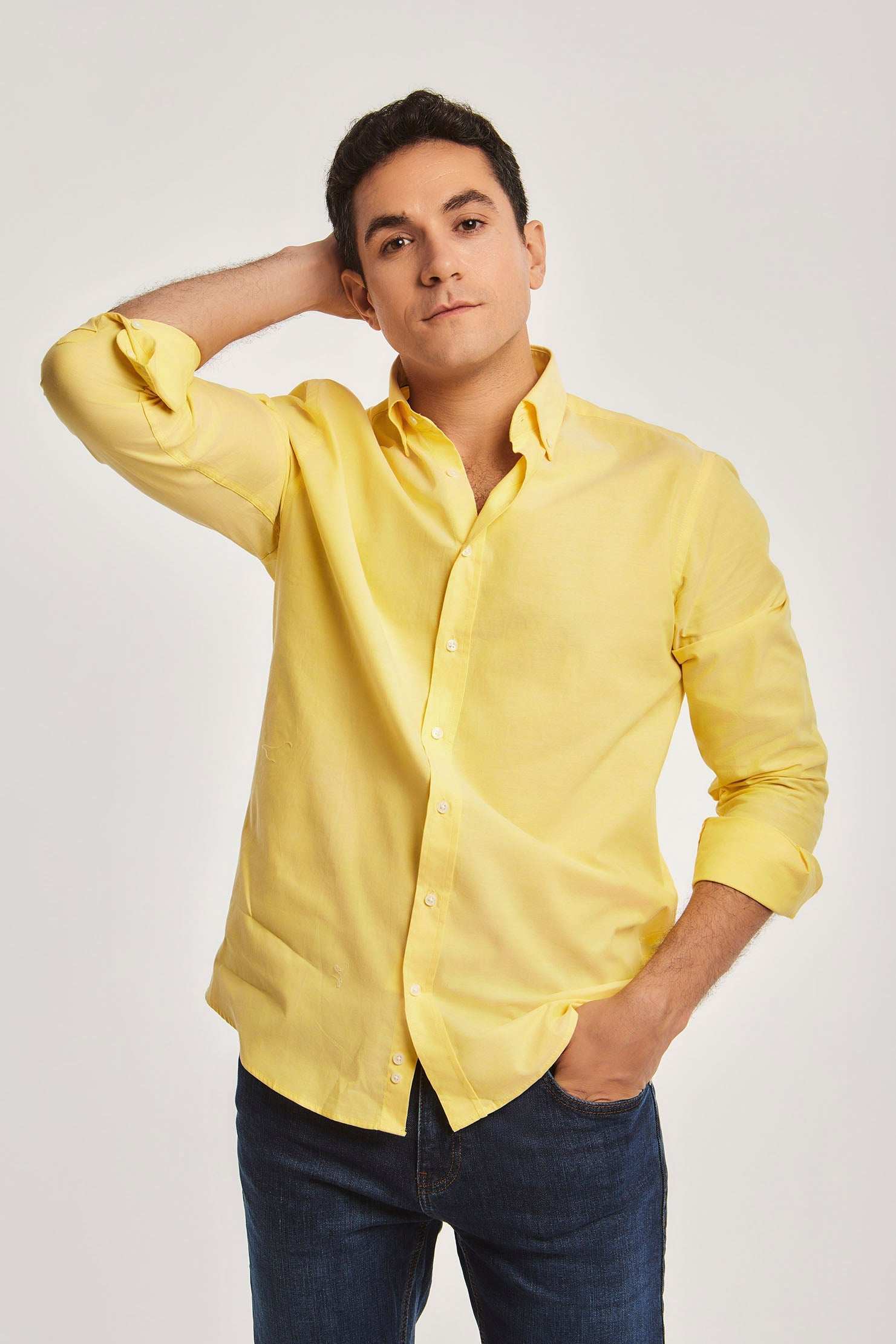 Men Regular Fit Shirt - Yellow