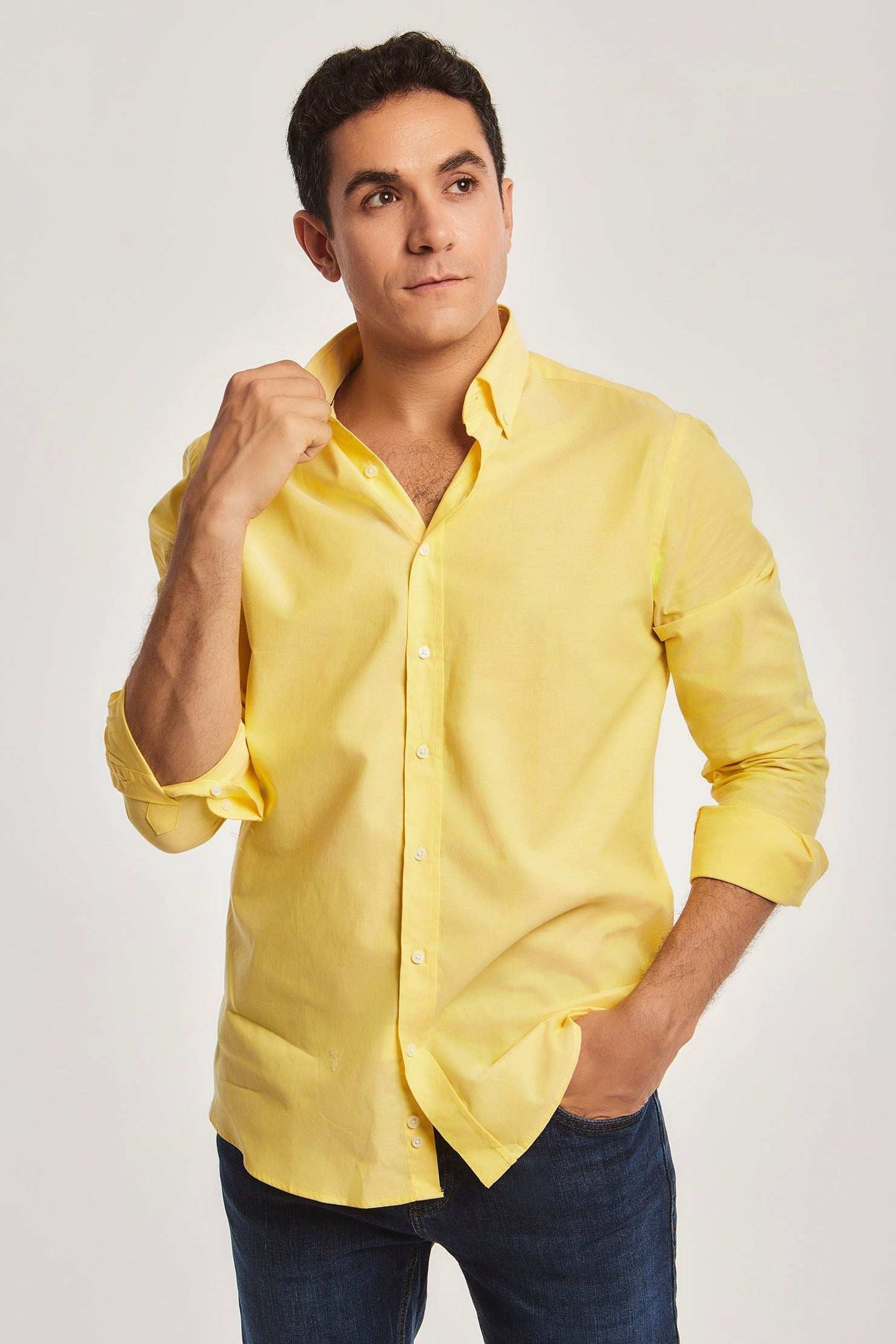 Men Regular Fit Shirt - Yellow