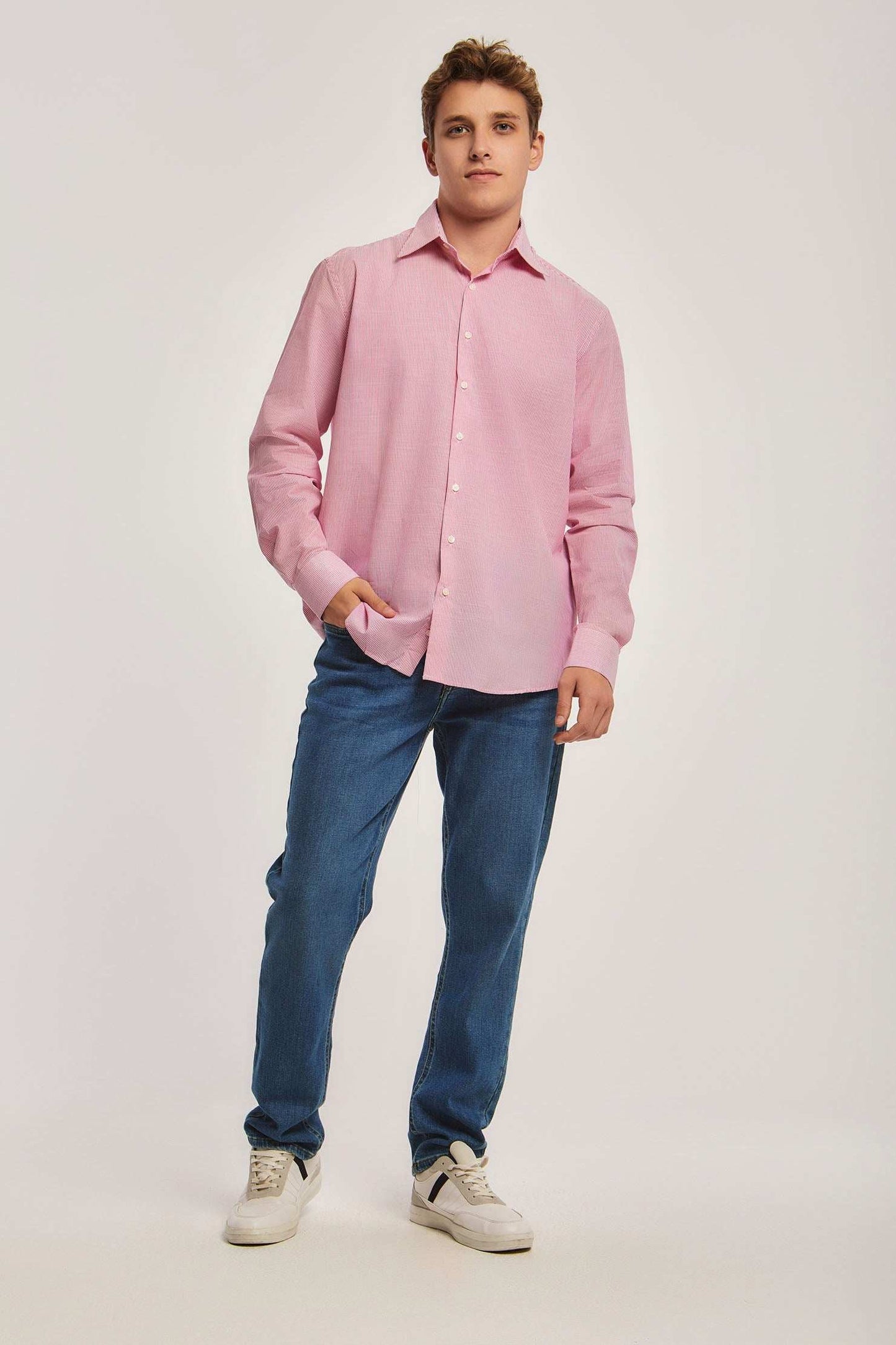 Men Regular Fit Shirt - Red
