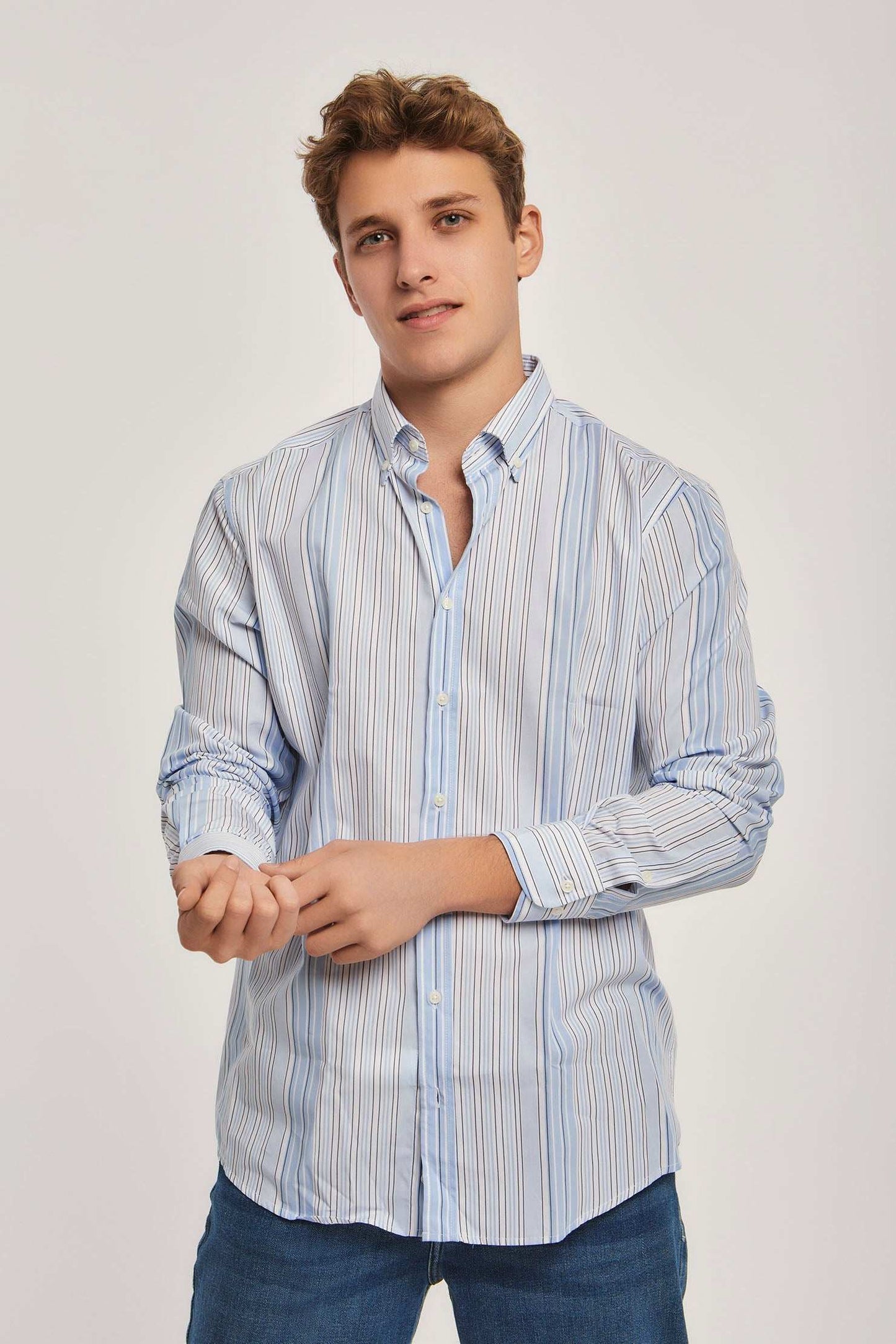 Men Regular Fit Shirt - Navy