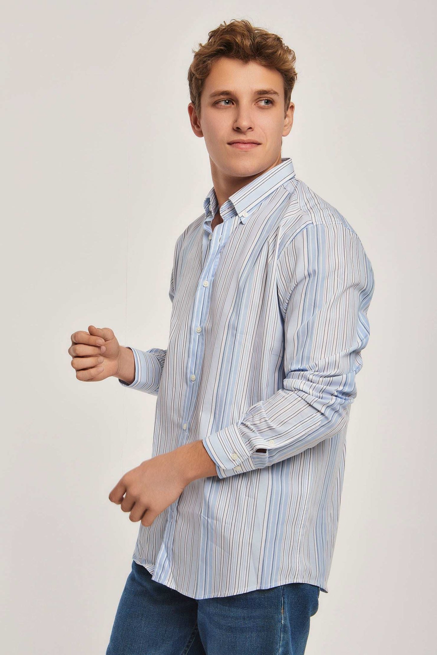Men Regular Fit Shirt - Navy