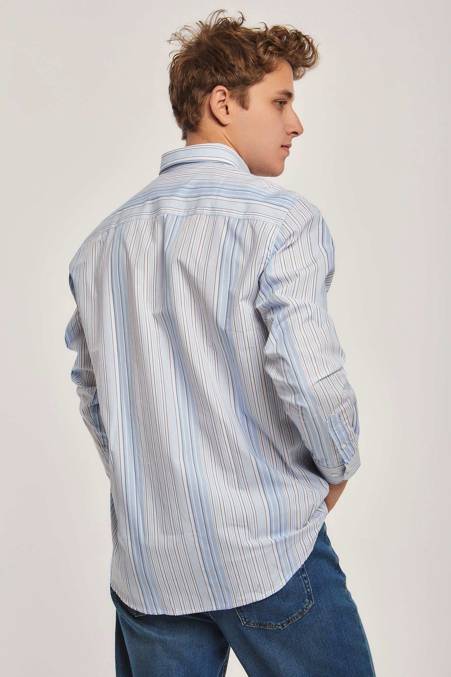 Men Regular Fit Shirt - Navy