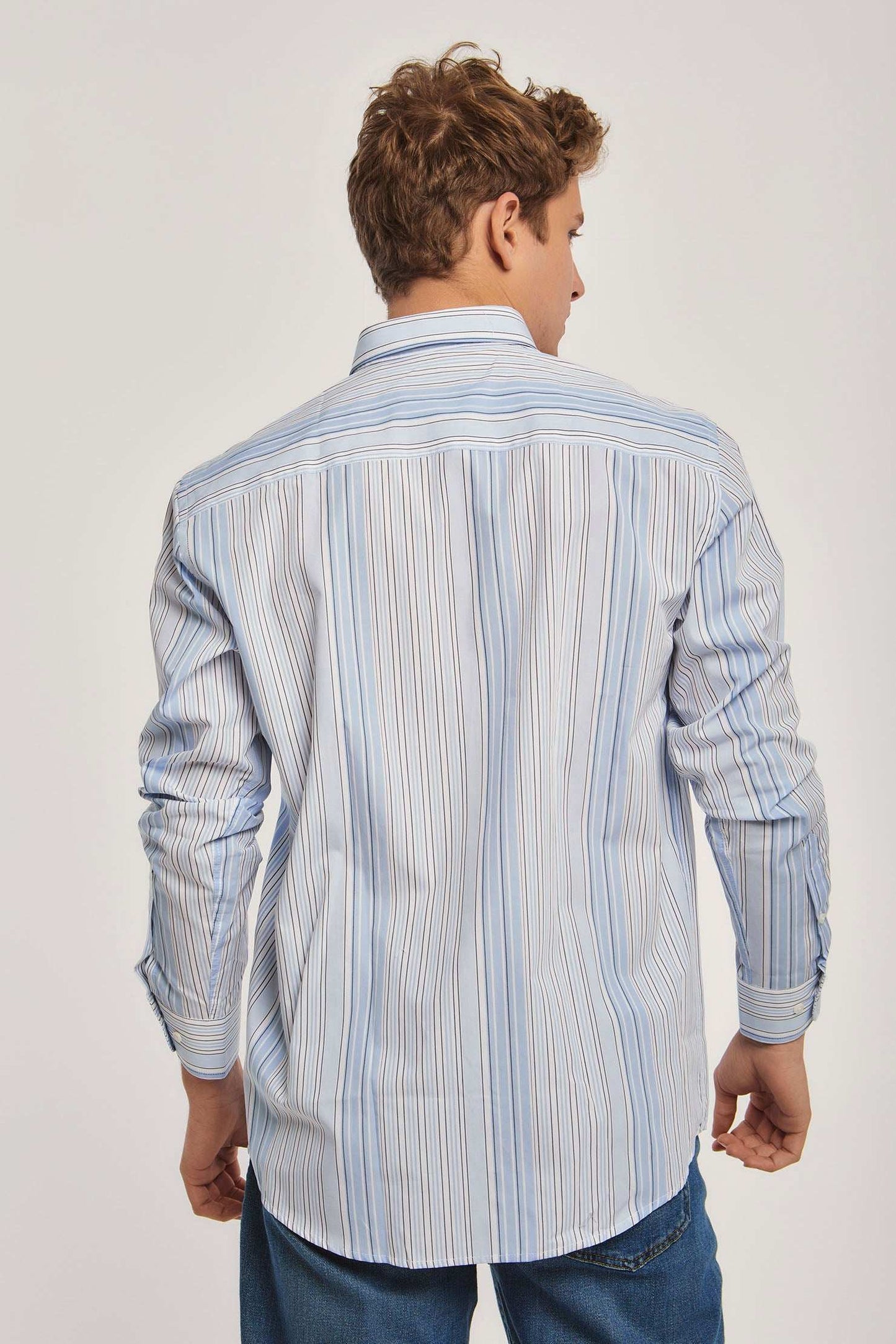 Men Regular Fit Shirt - Navy