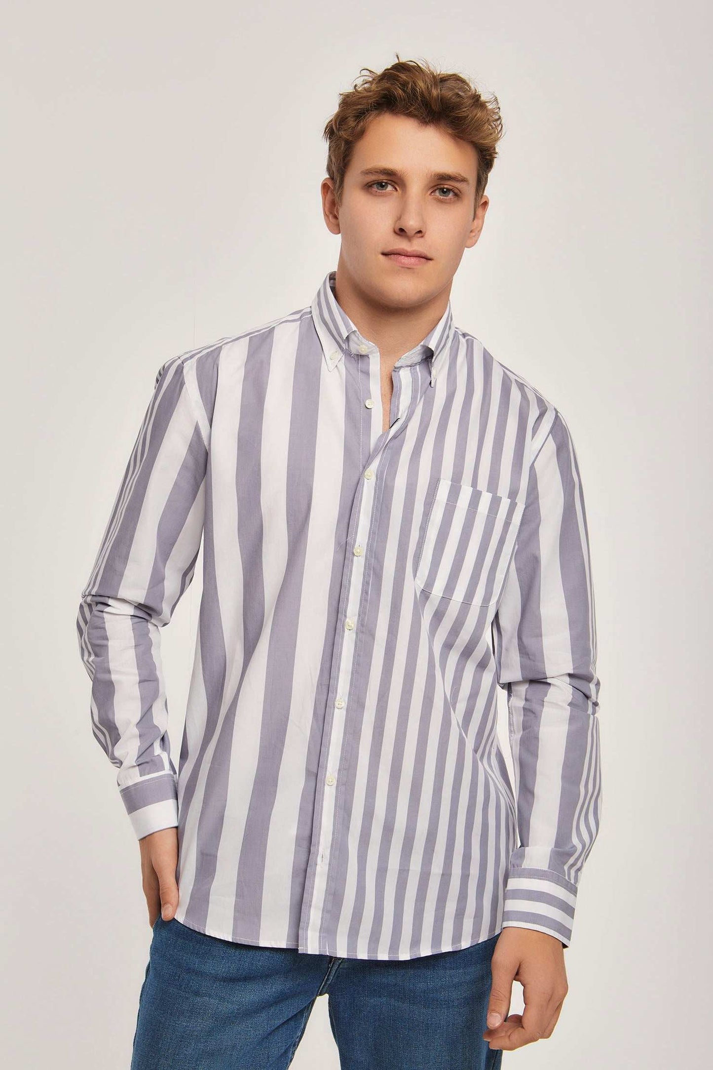 Men Regular Fit Shirt - Blue