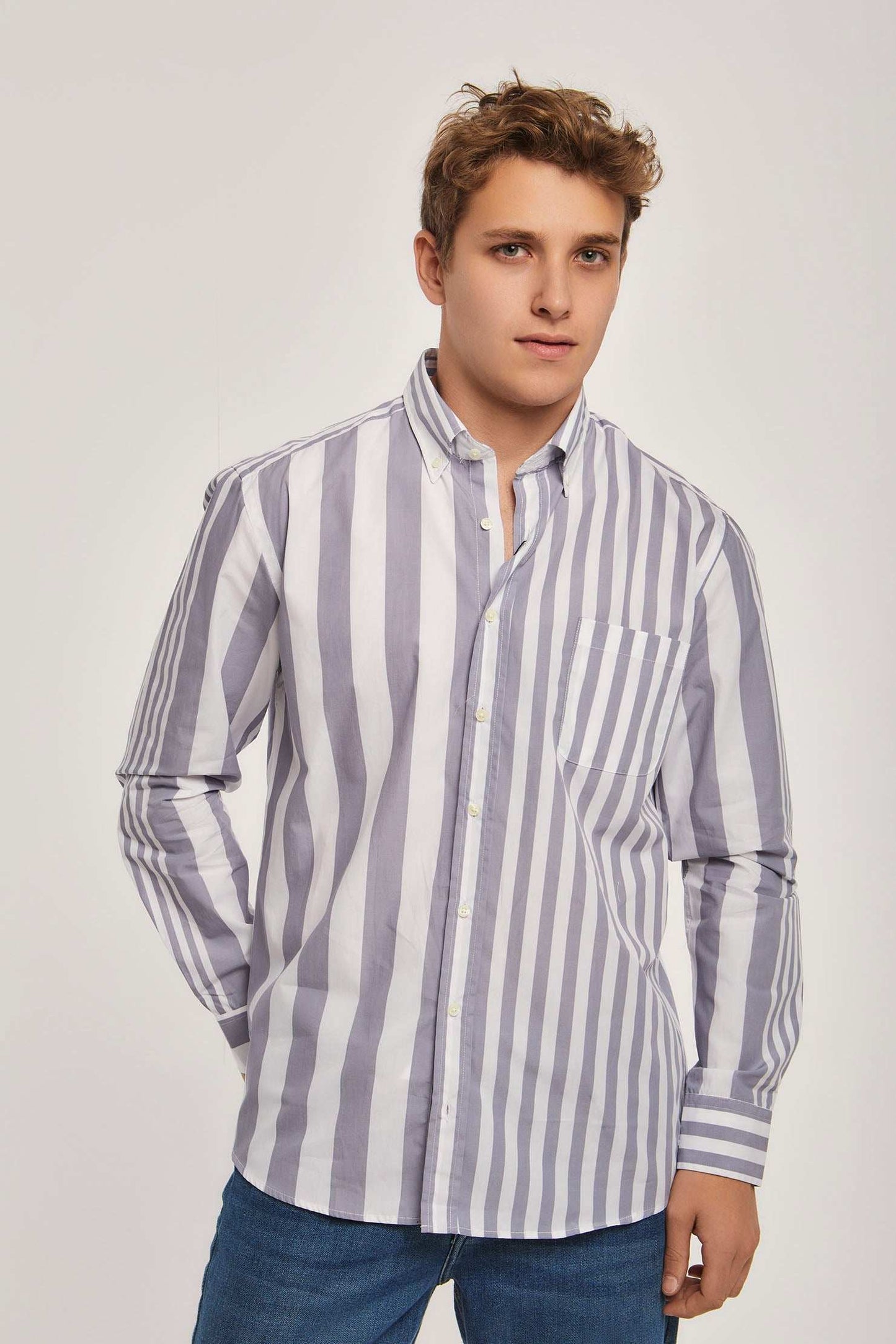 Men Regular Fit Shirt - Blue