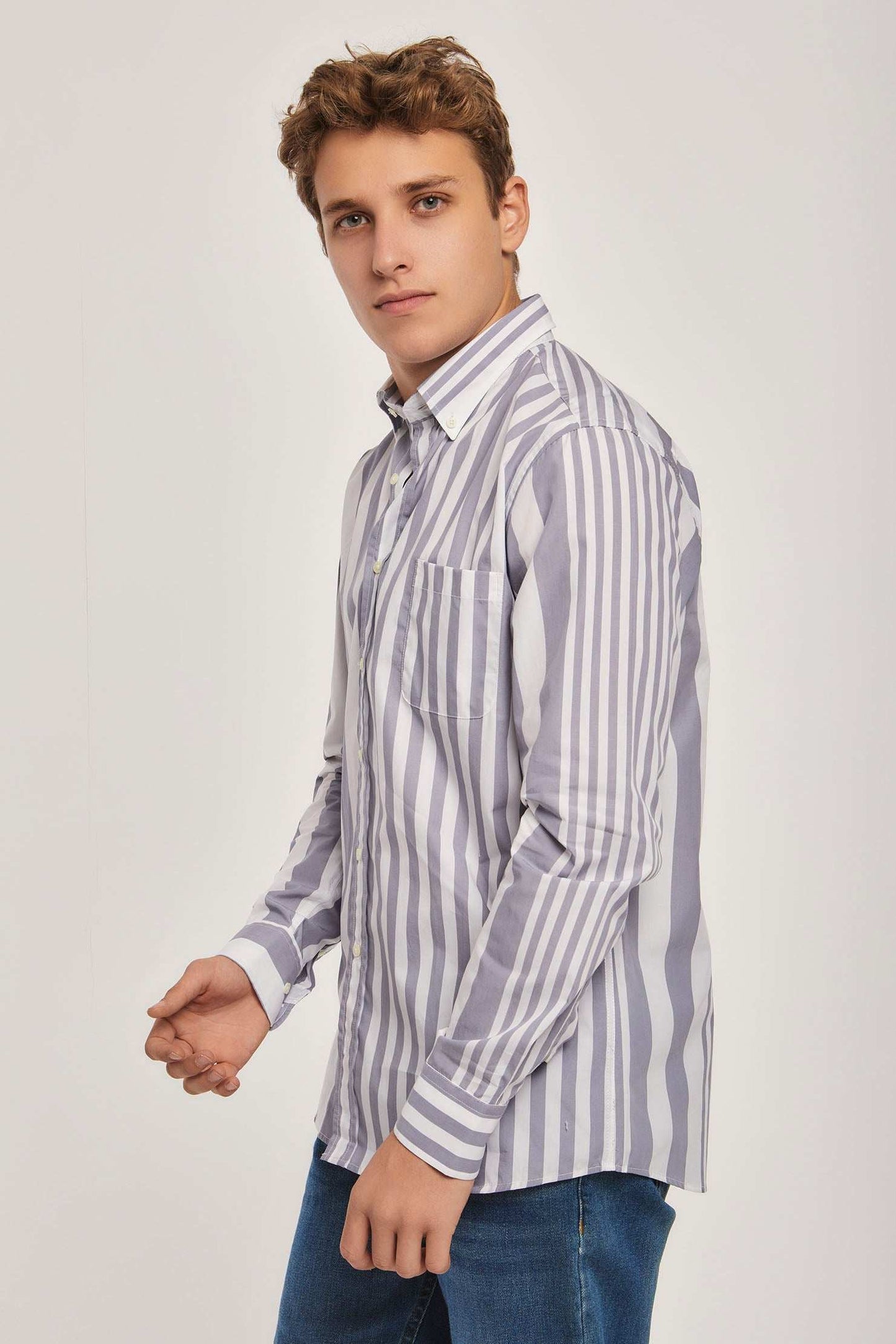 Men Regular Fit Shirt - Blue