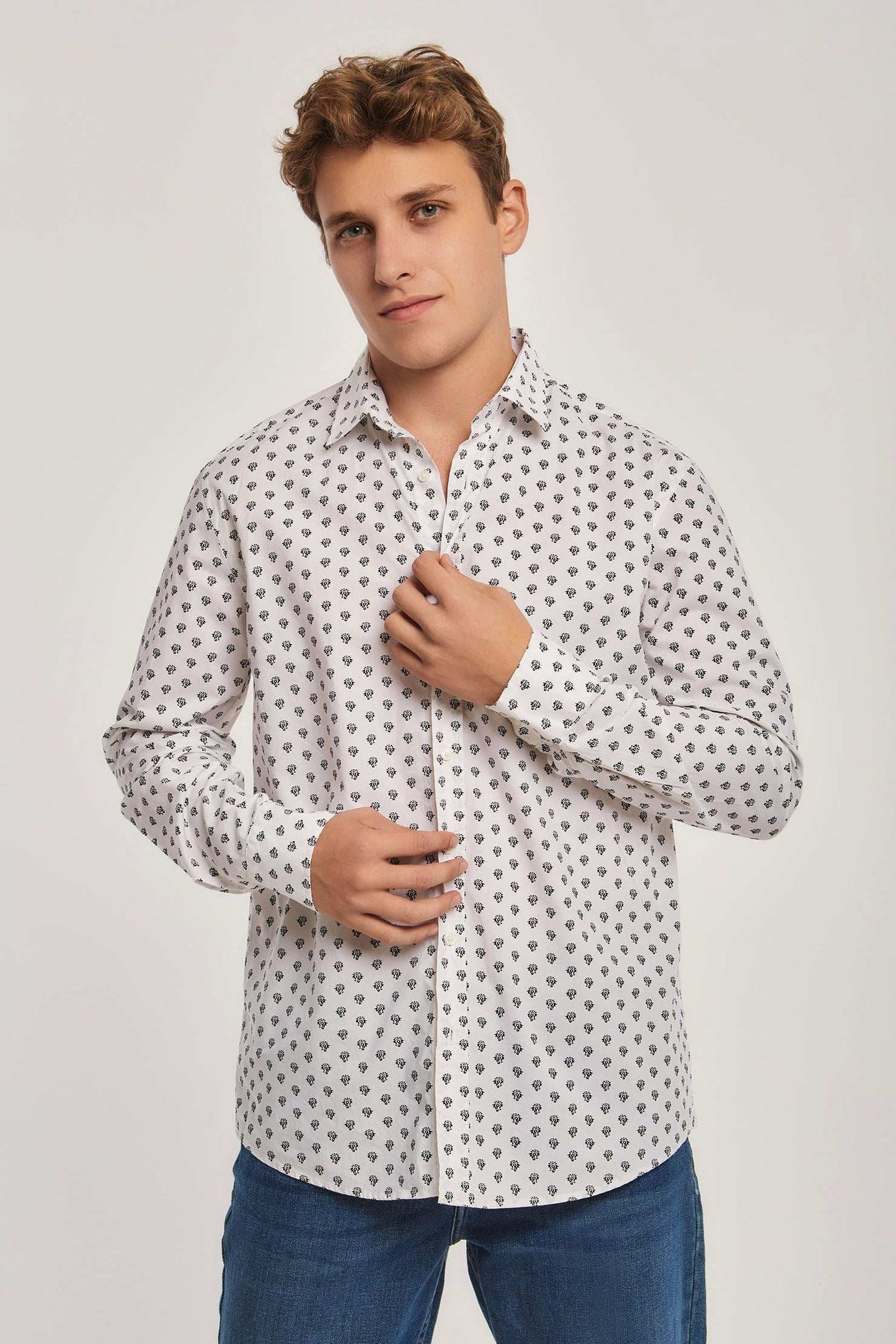 Men Regular Fit Shirt - White