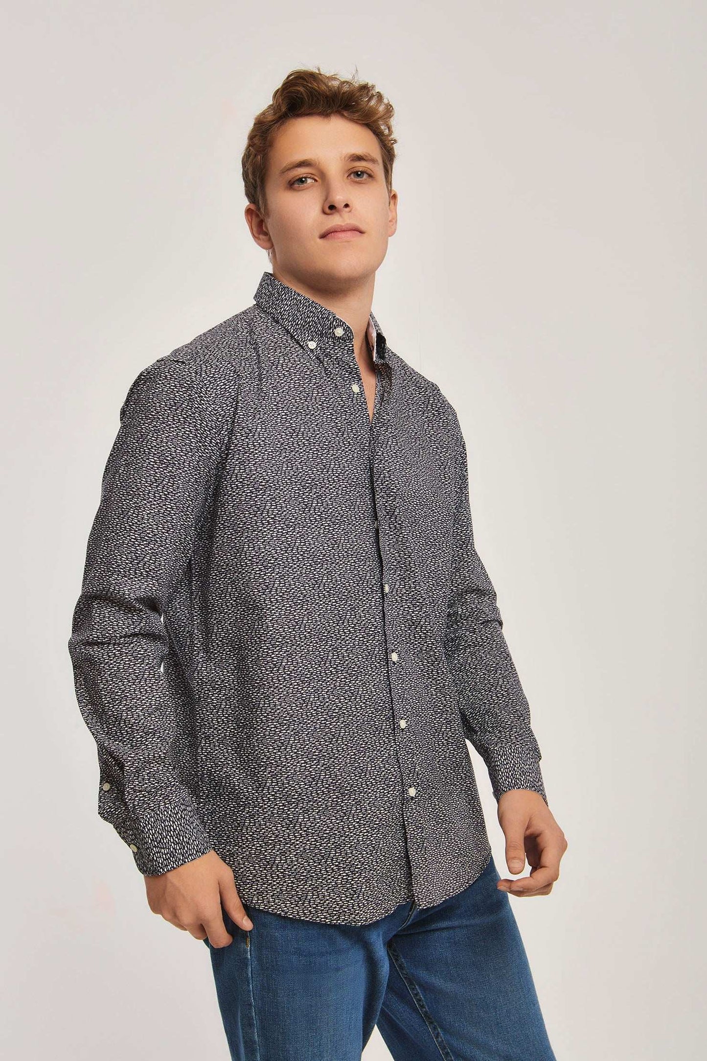 Men Regular Fit Shirt - Blue