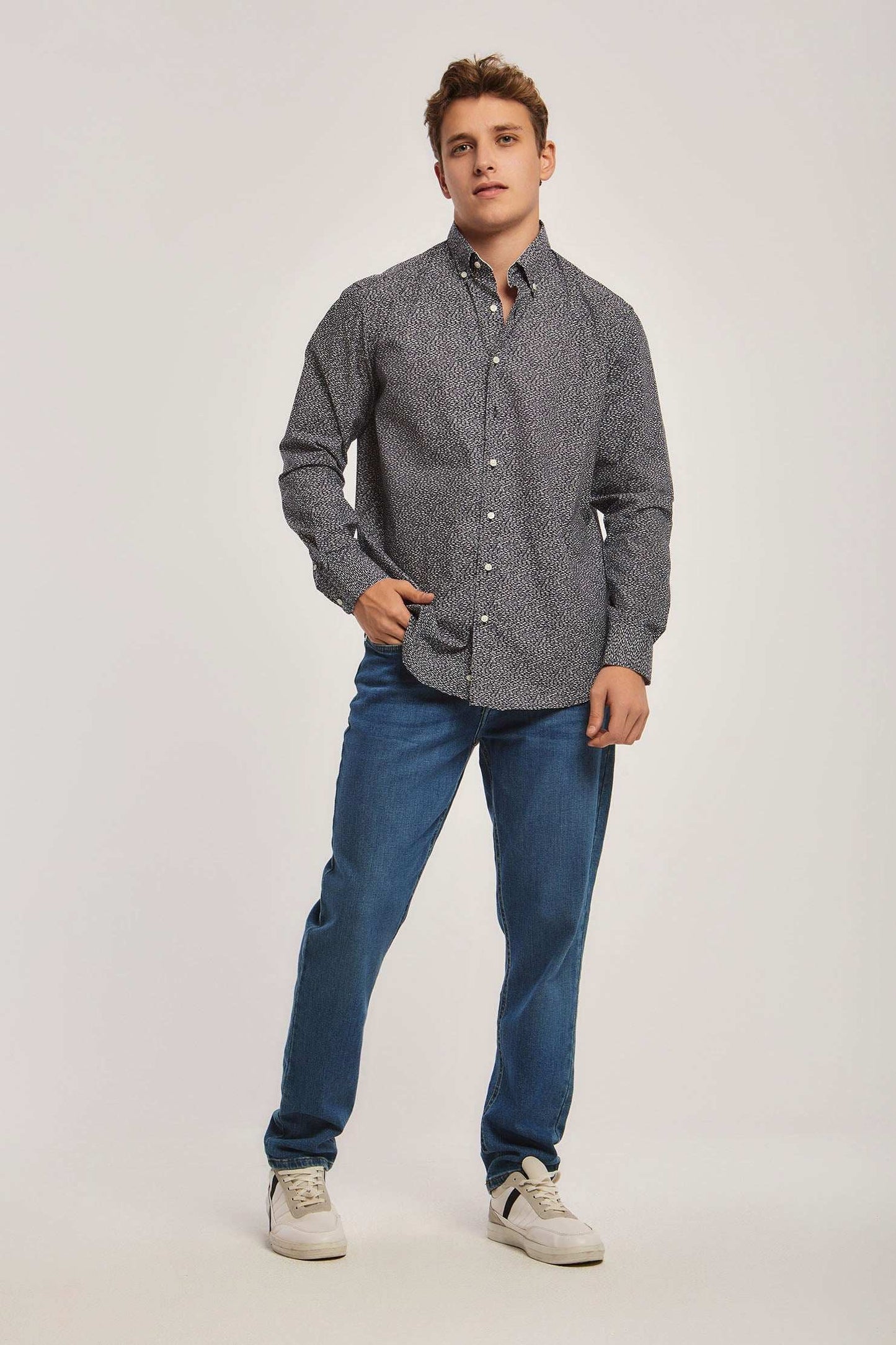 Men Regular Fit Shirt - Blue