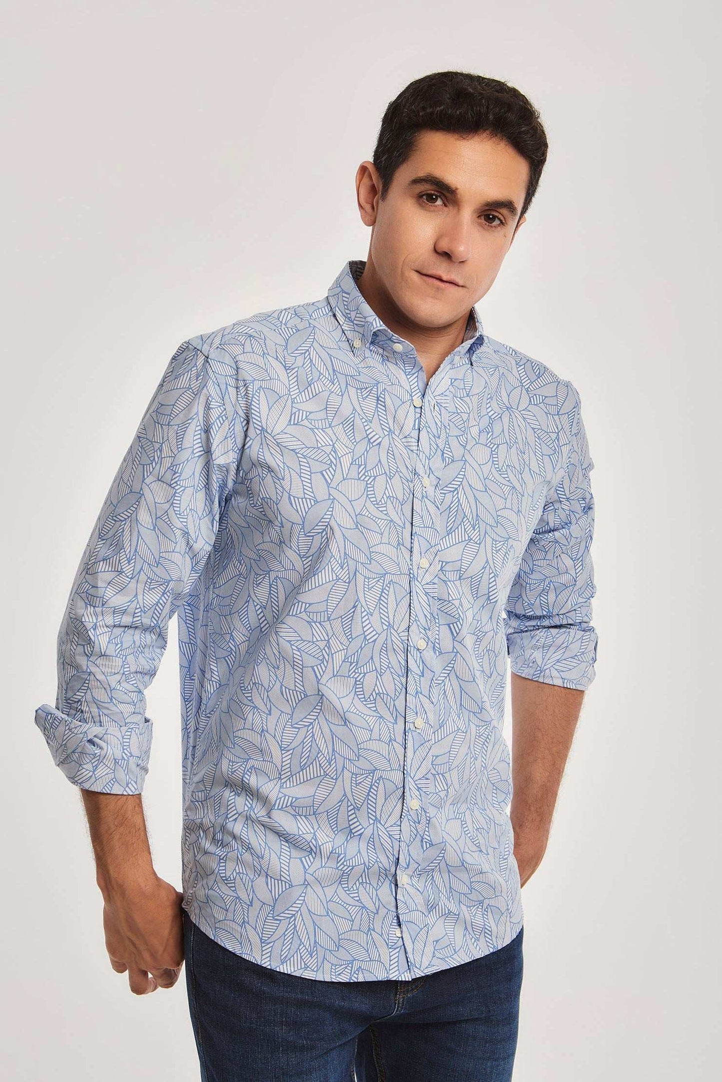 Men Regular Fit Shirt - Blue