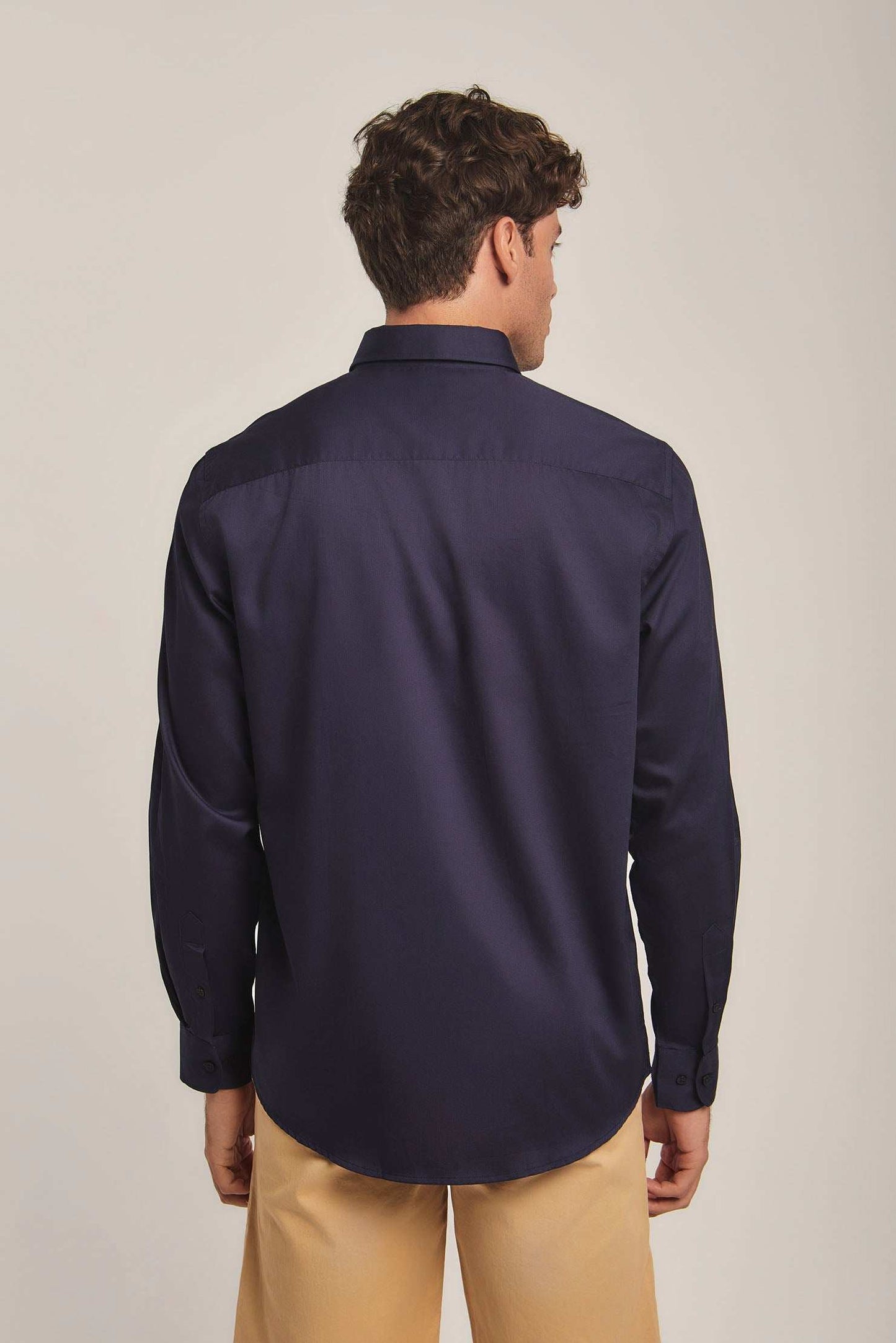 Men Regular Fit Shirt -  Navy