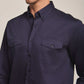 Men Regular Fit Shirt -  Navy