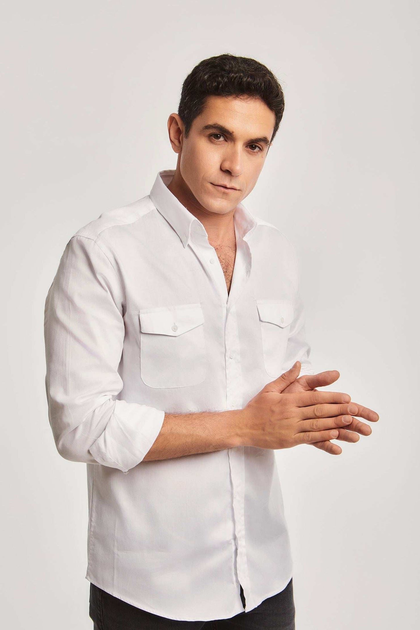 Men Regular Fit Shirt - White