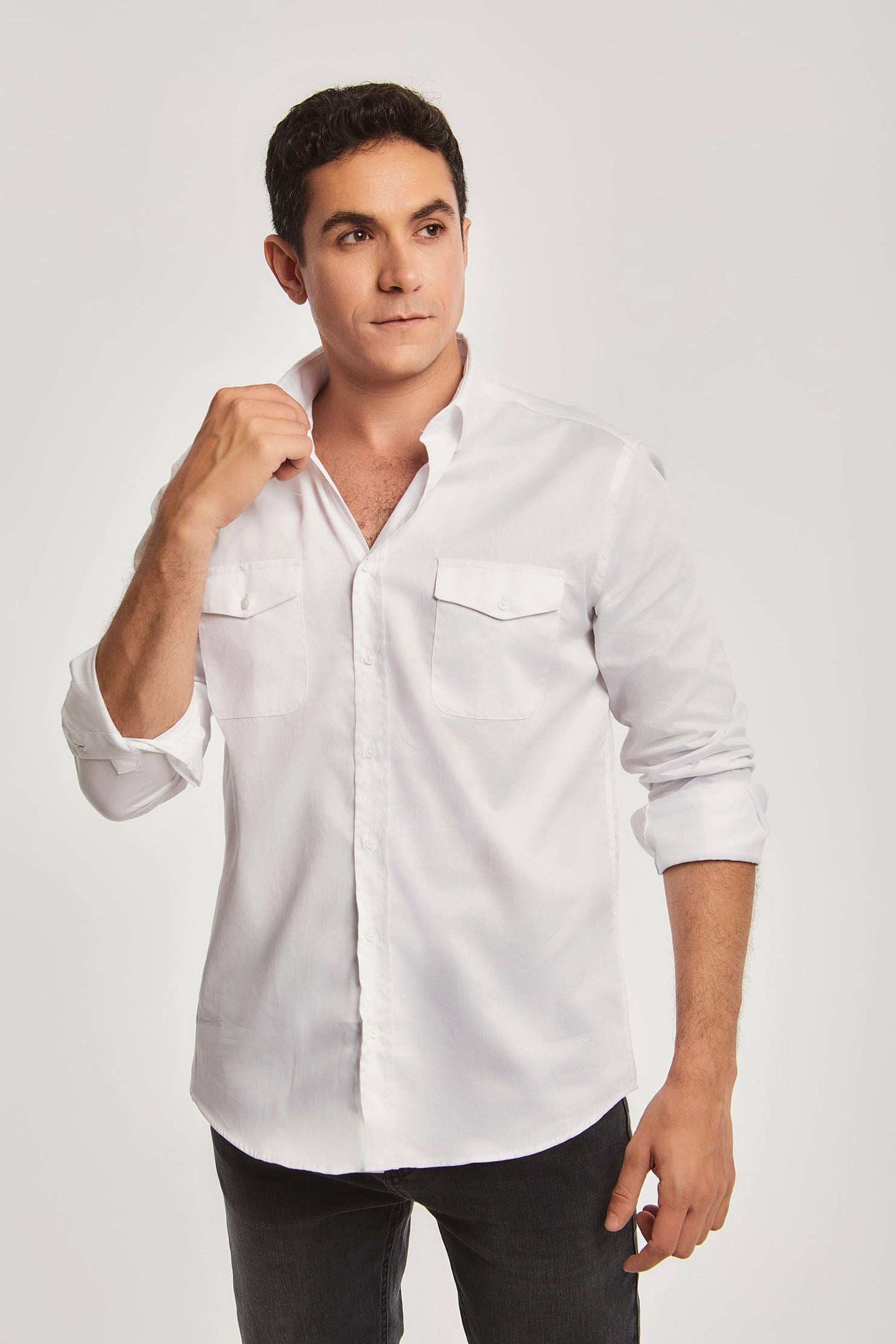 Men Regular Fit Shirt - White