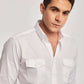 Men Regular Fit Shirt - White