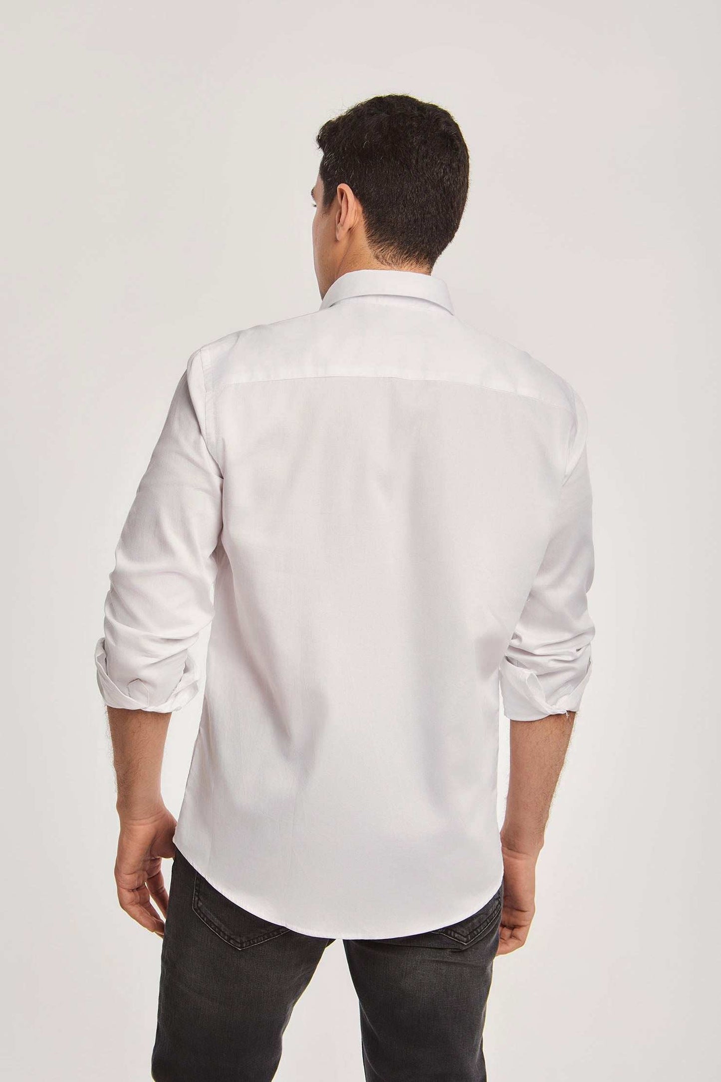Men Regular Fit Shirt - White
