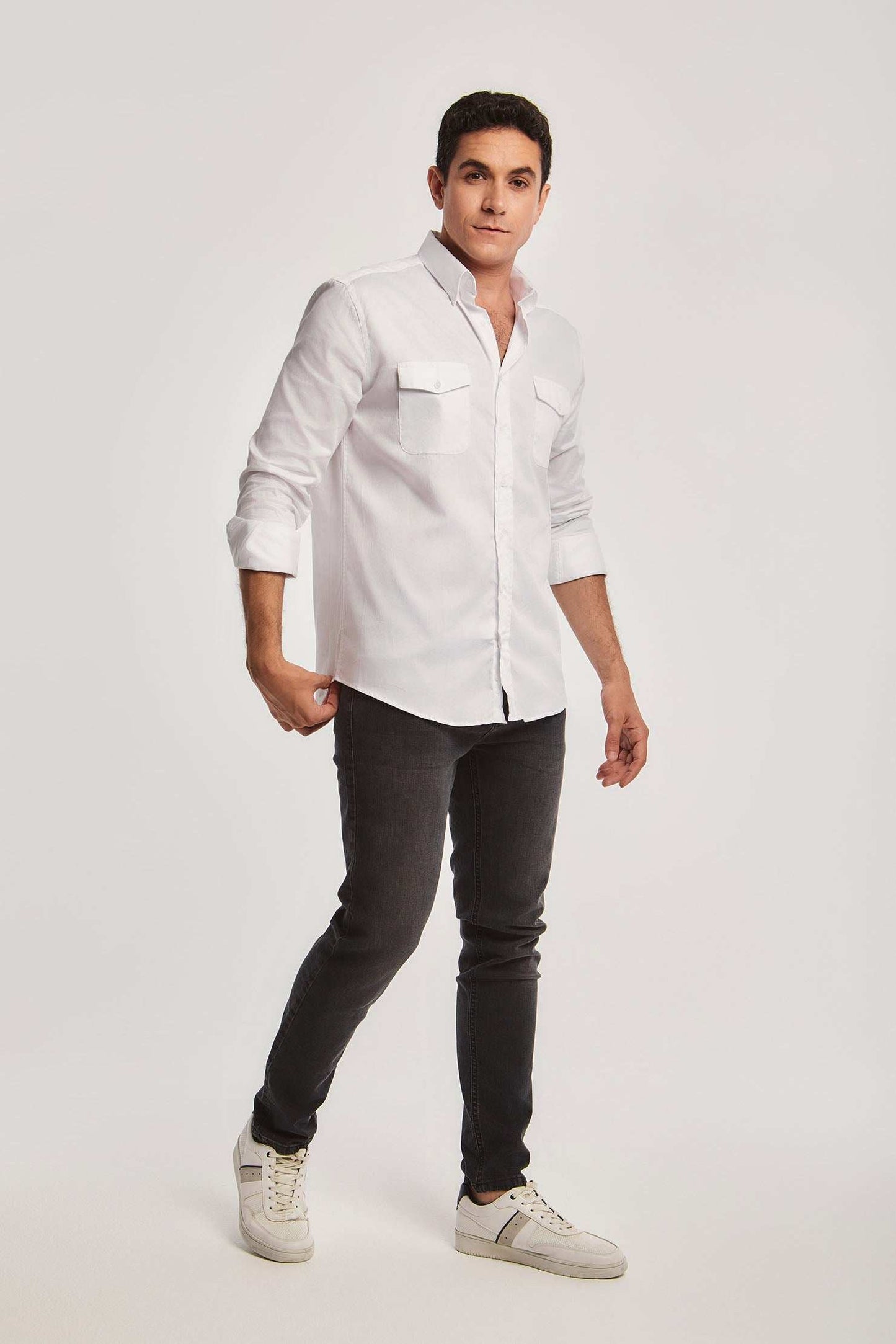 Men Regular Fit Shirt - White