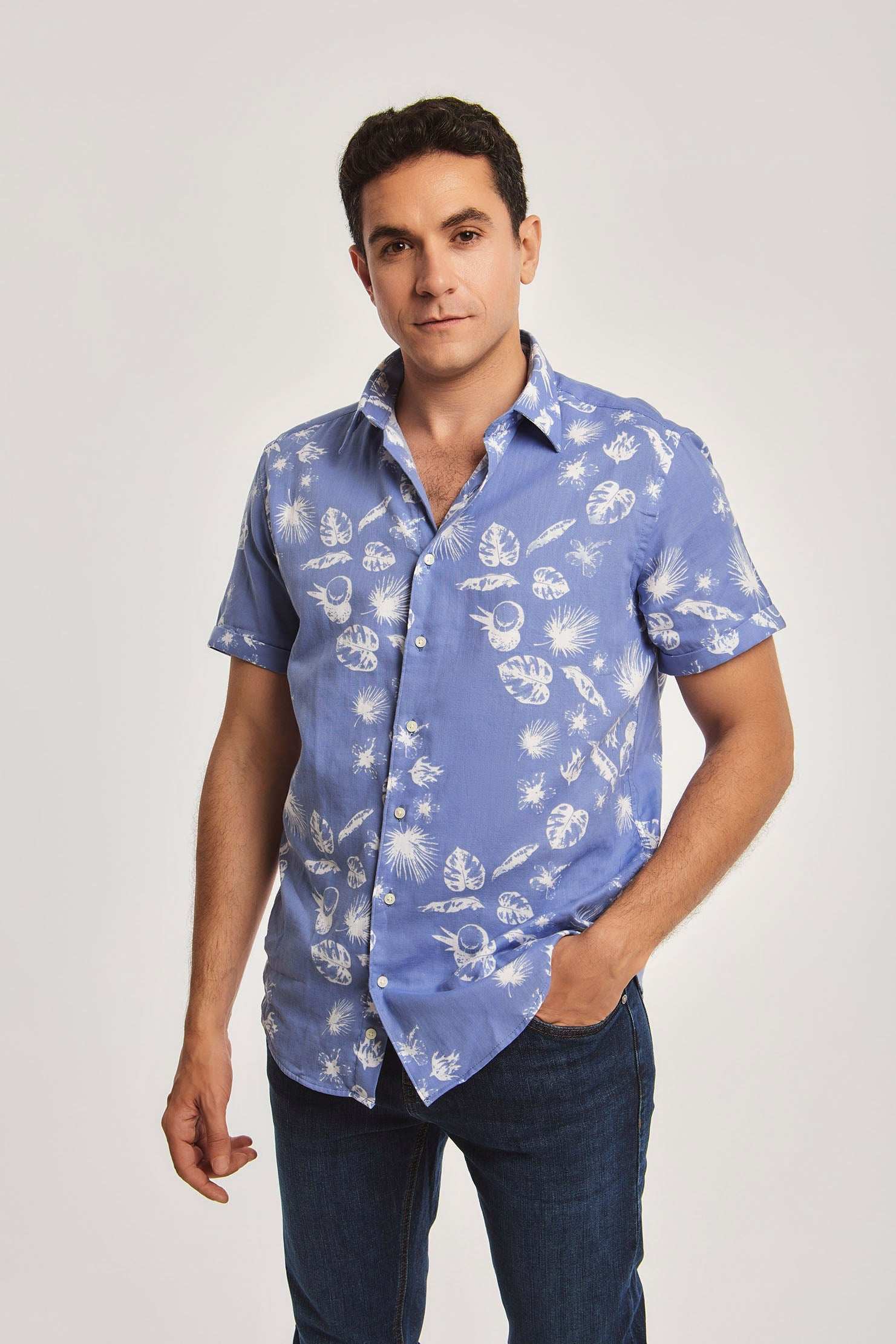 Men Regular Fit Shirt - Blue
