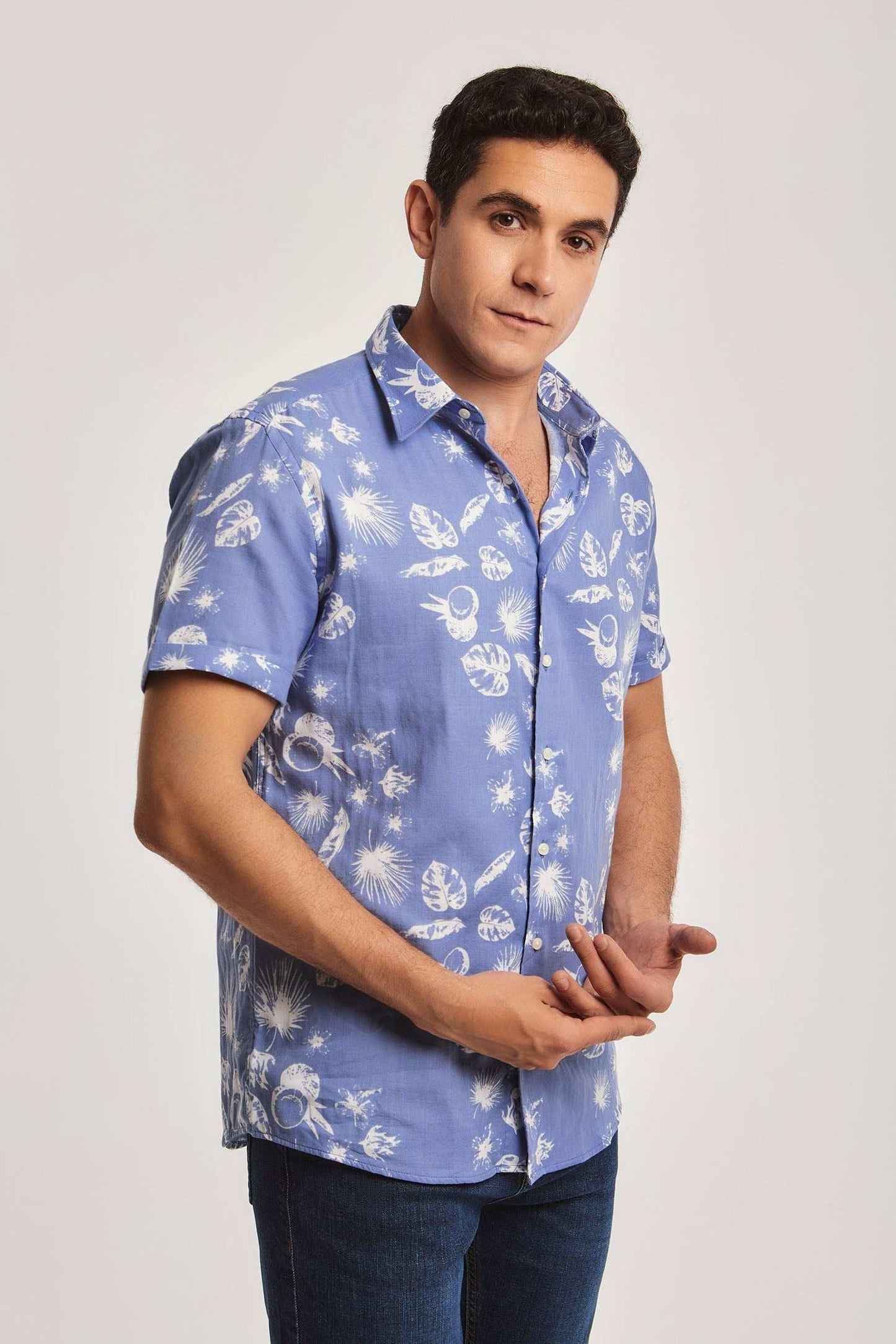Men Regular Fit Shirt - Blue