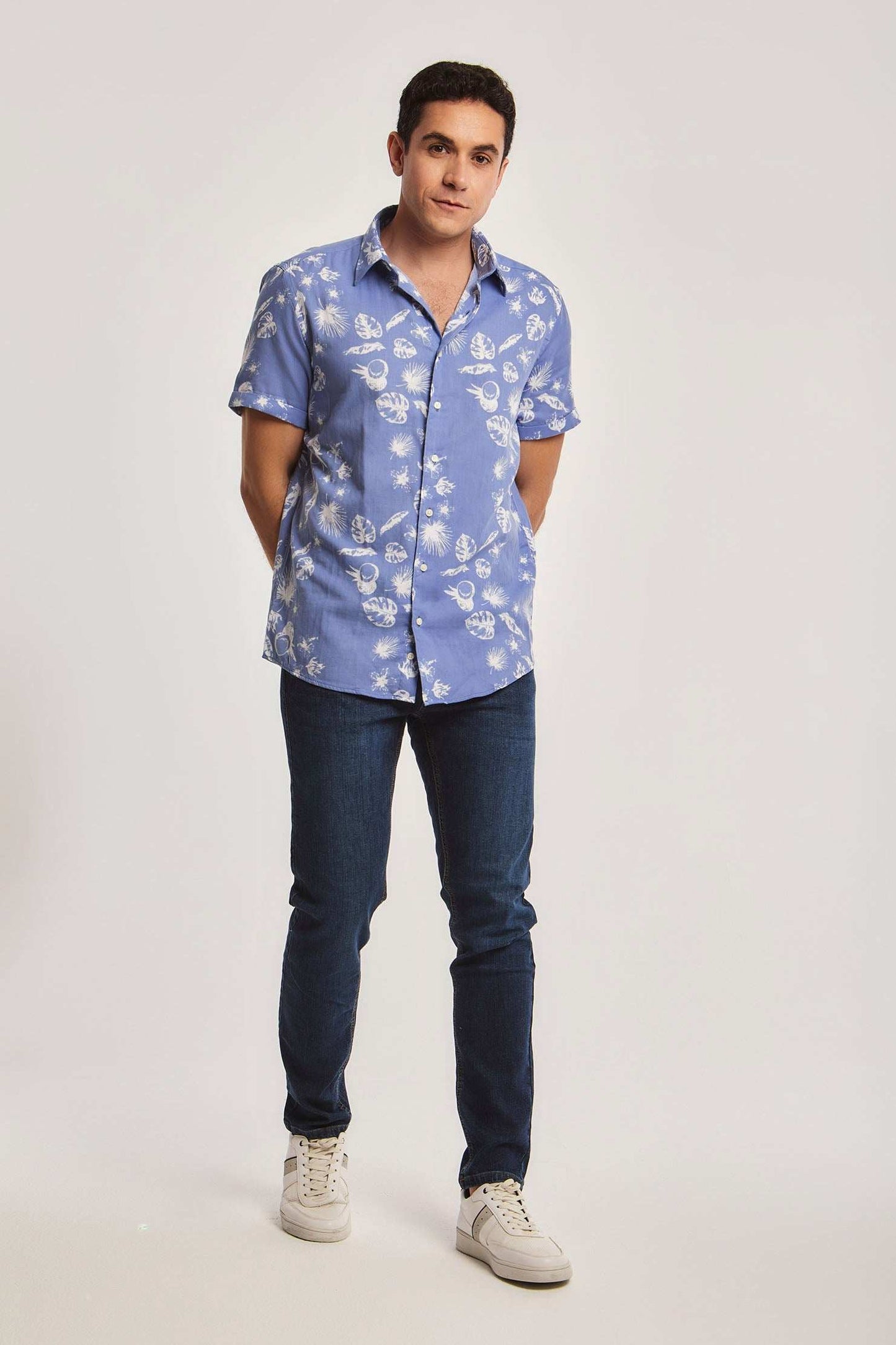 Men Regular Fit Shirt - Blue