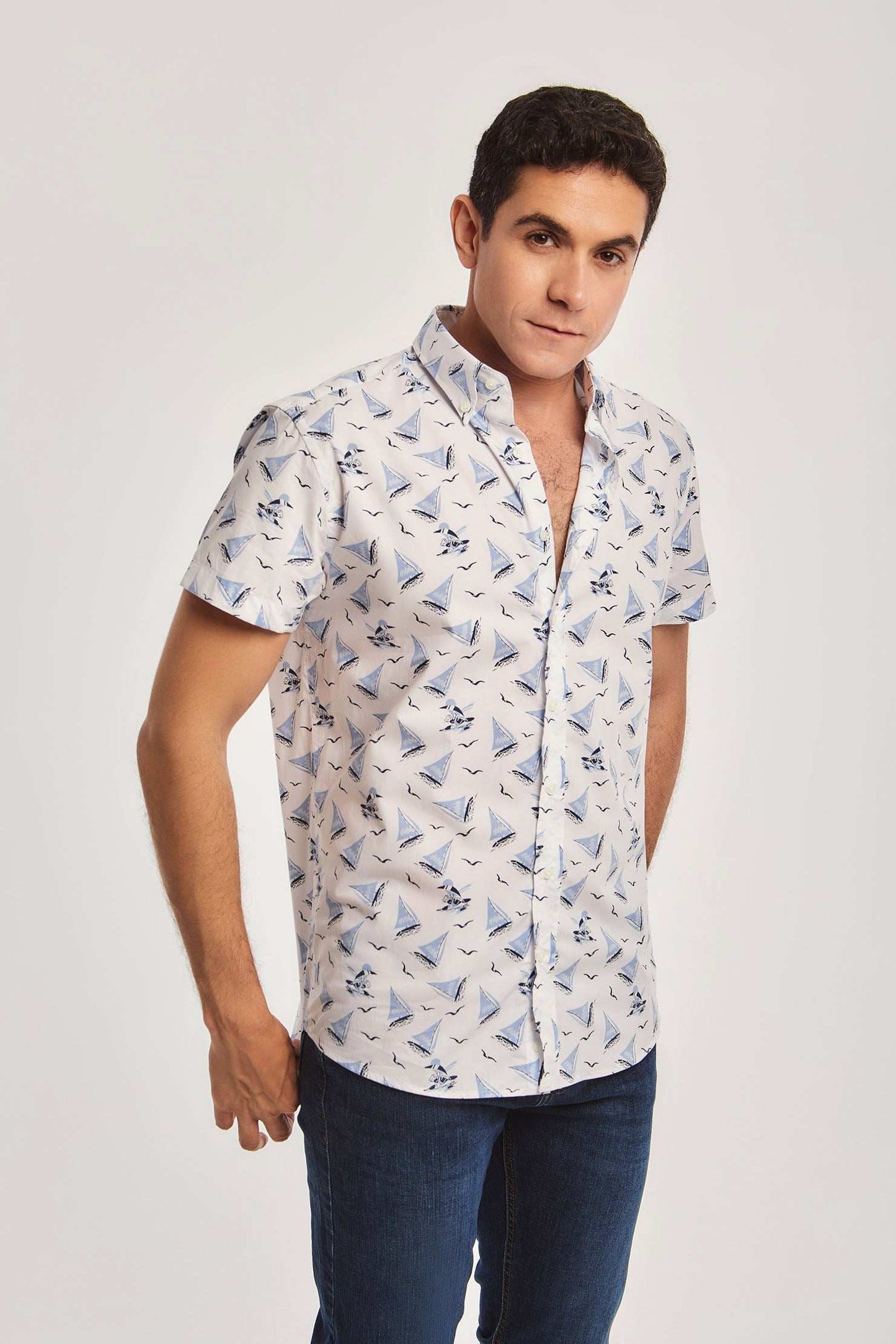 Men Regular Fit Shirt - White