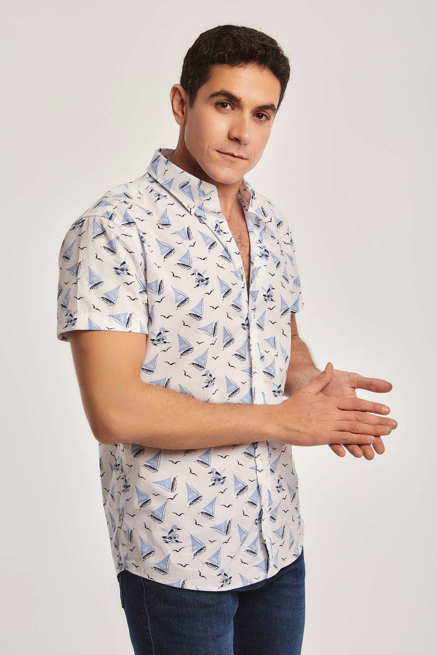 Men Regular Fit Shirt - White