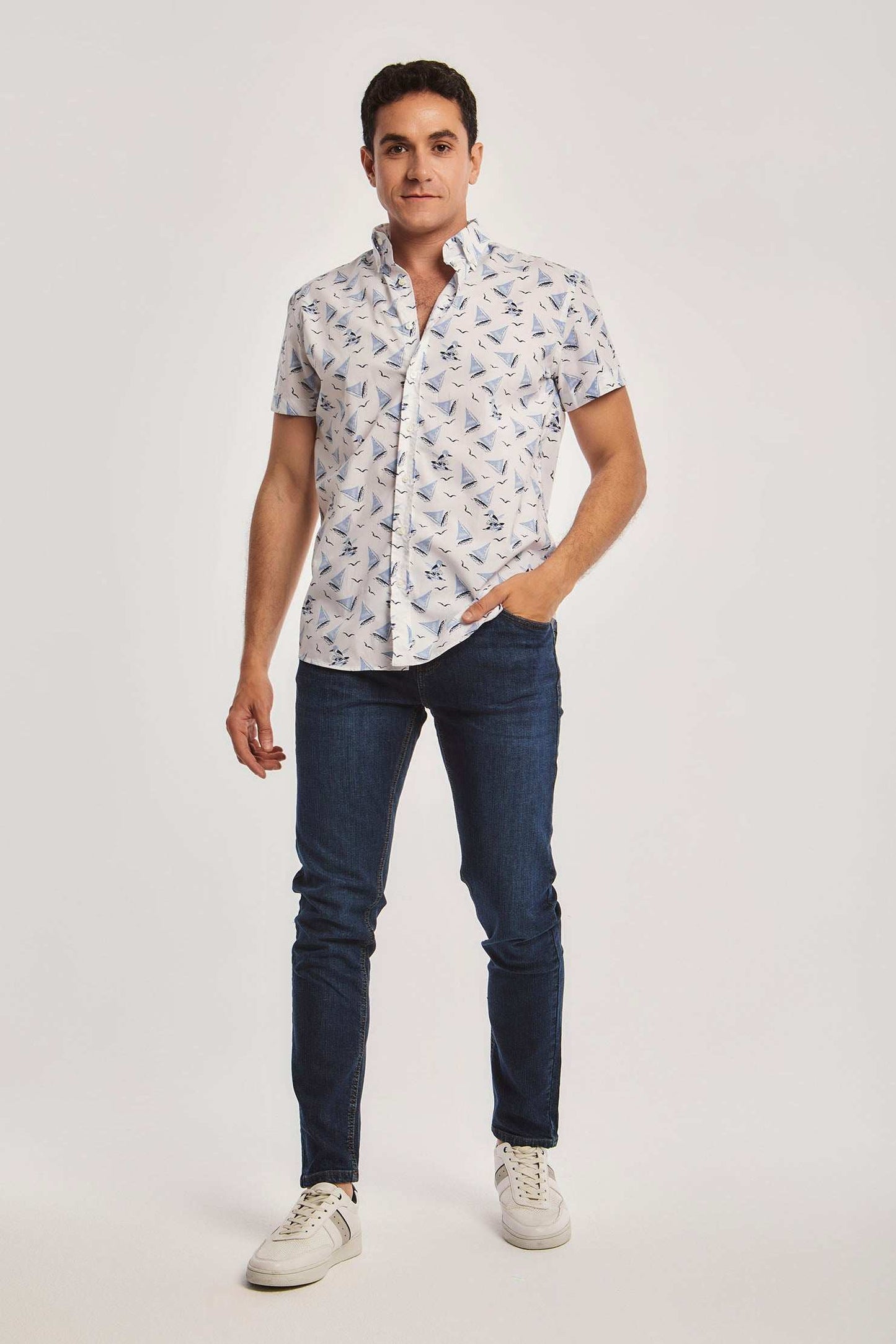 Men Regular Fit Shirt - White
