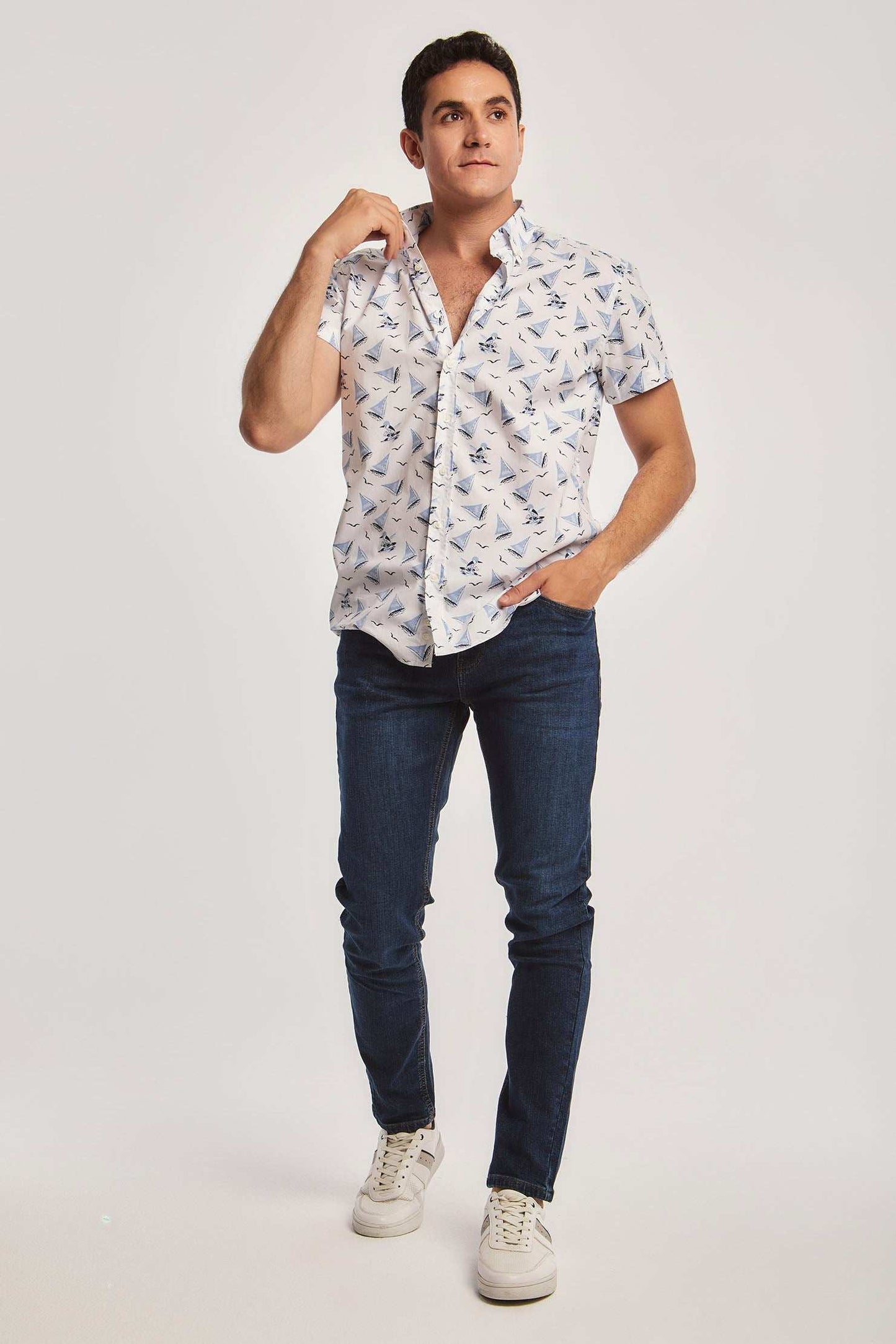 Men Regular Fit Shirt - White
