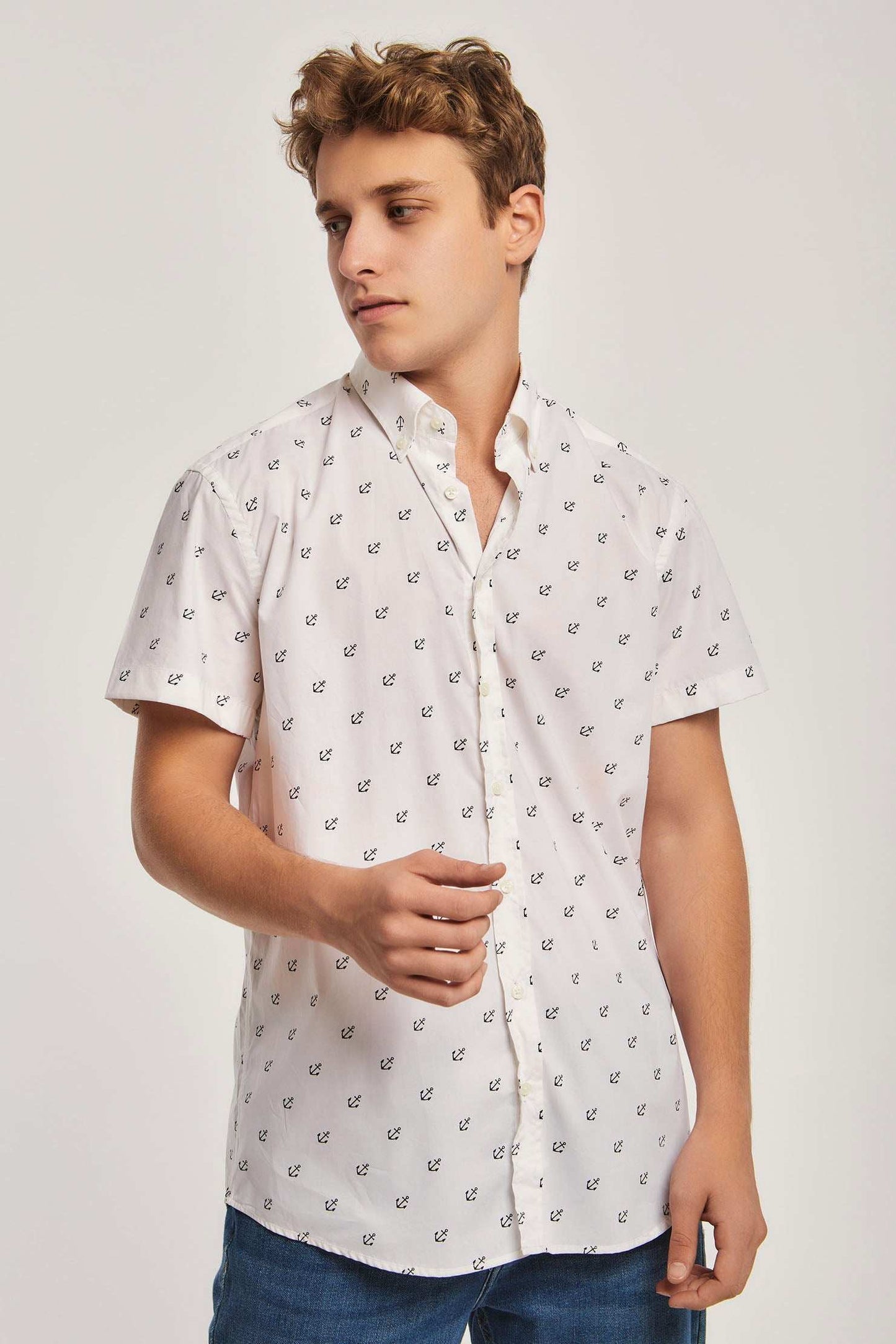 Men Regular Fit Shirt - White