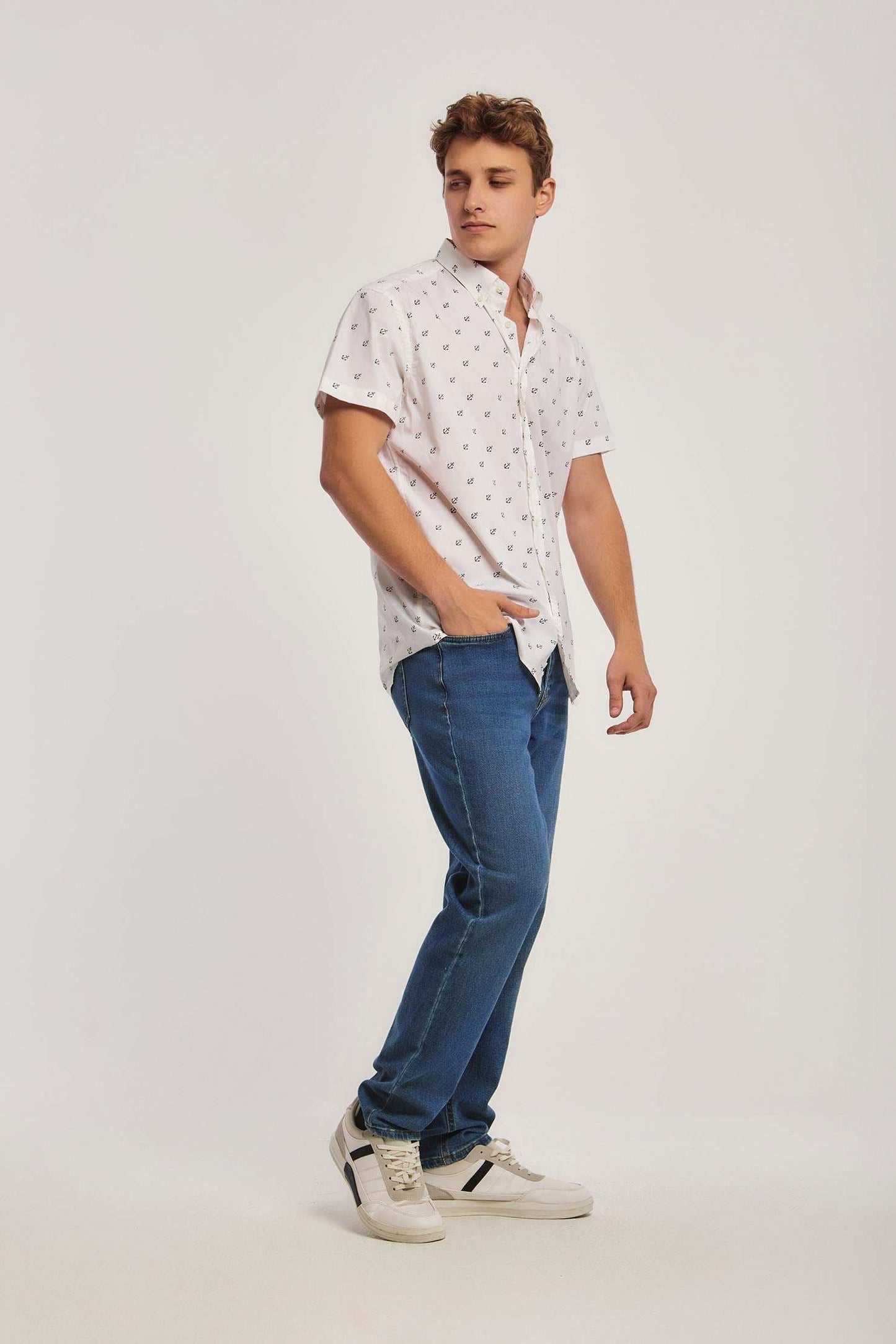 Men Regular Fit Shirt - White