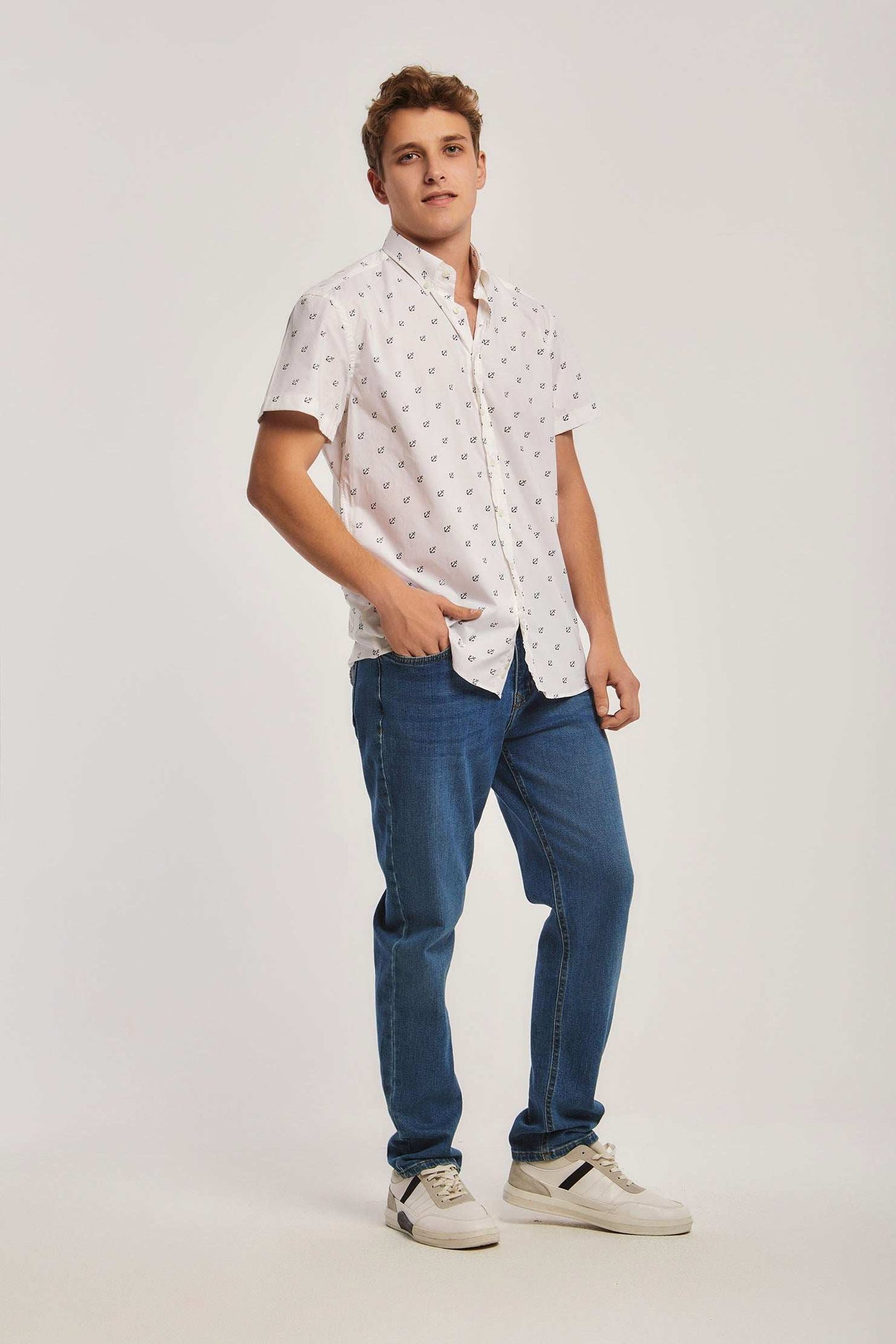 Men Regular Fit Shirt - White