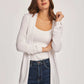 Women Regular Fit Cardigan - White