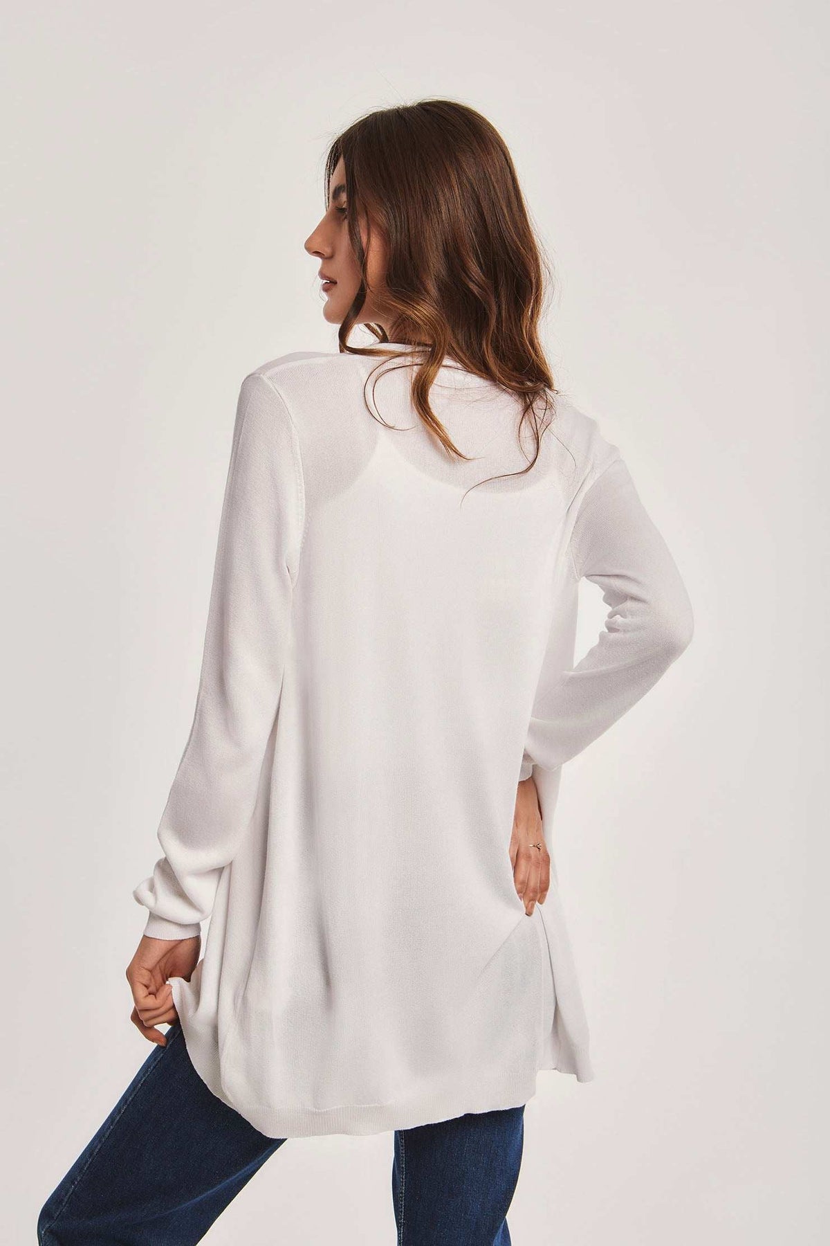 Women Regular Fit Cardigan - White