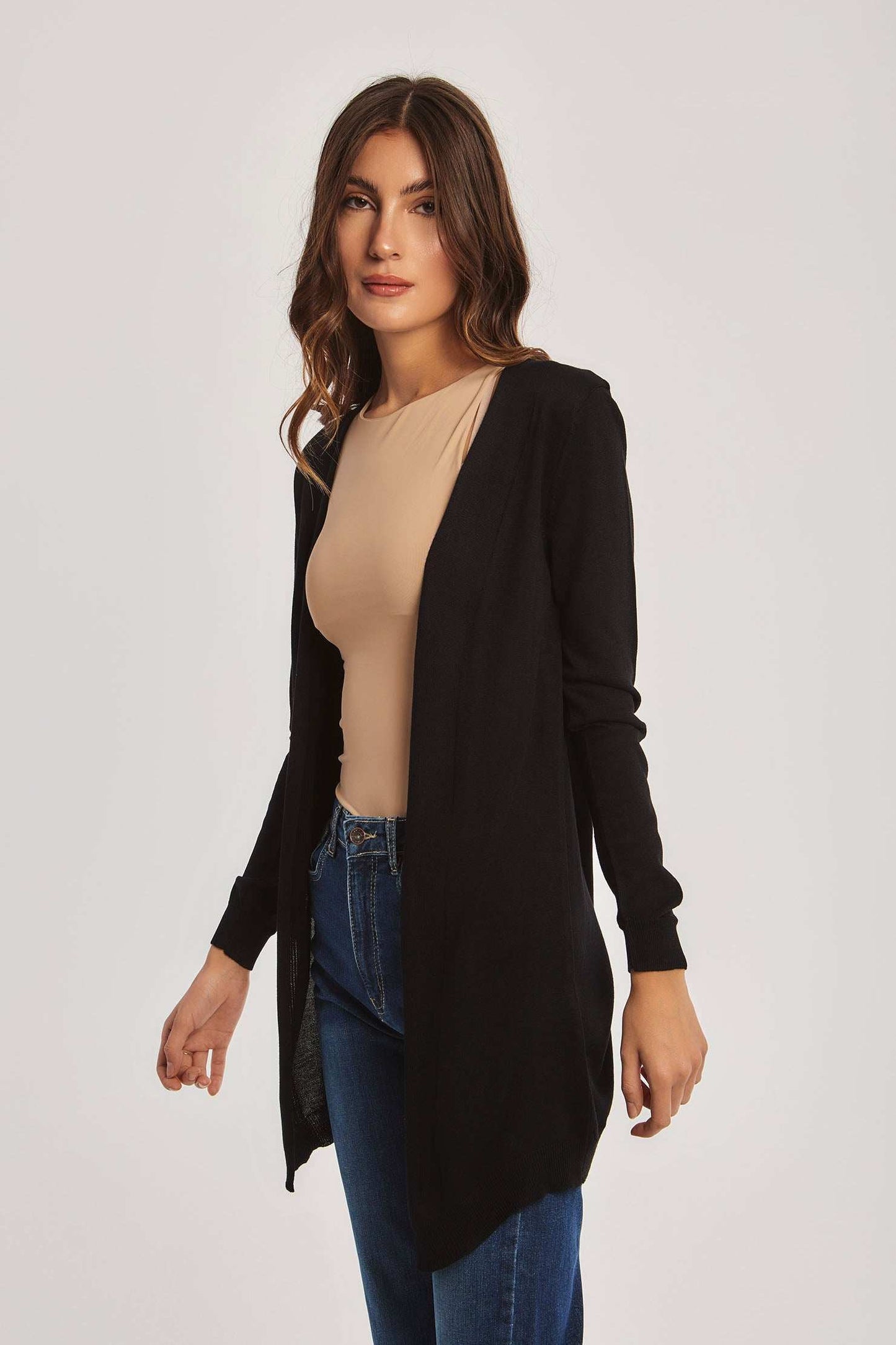 Women Regular Fit Cardigan - Black