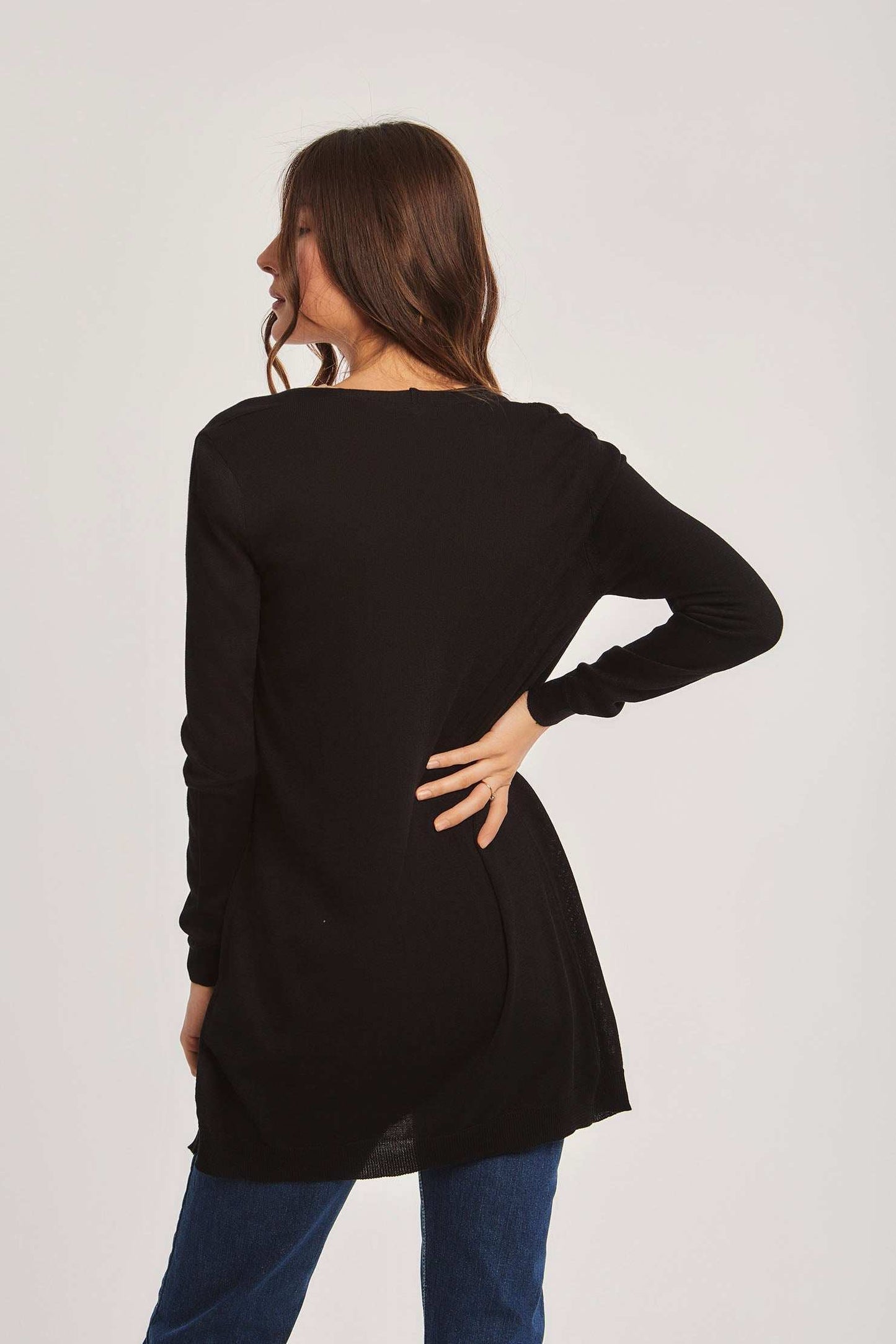 Women Regular Fit Cardigan - Black