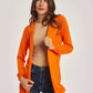 Women Regular Fit Cardigan - Celosia Orange
