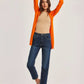 Women Regular Fit Cardigan - Celosia Orange