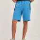 Men Regular Fit Sweat Short - Blue