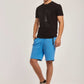 Men Regular Fit Sweat Short - Blue
