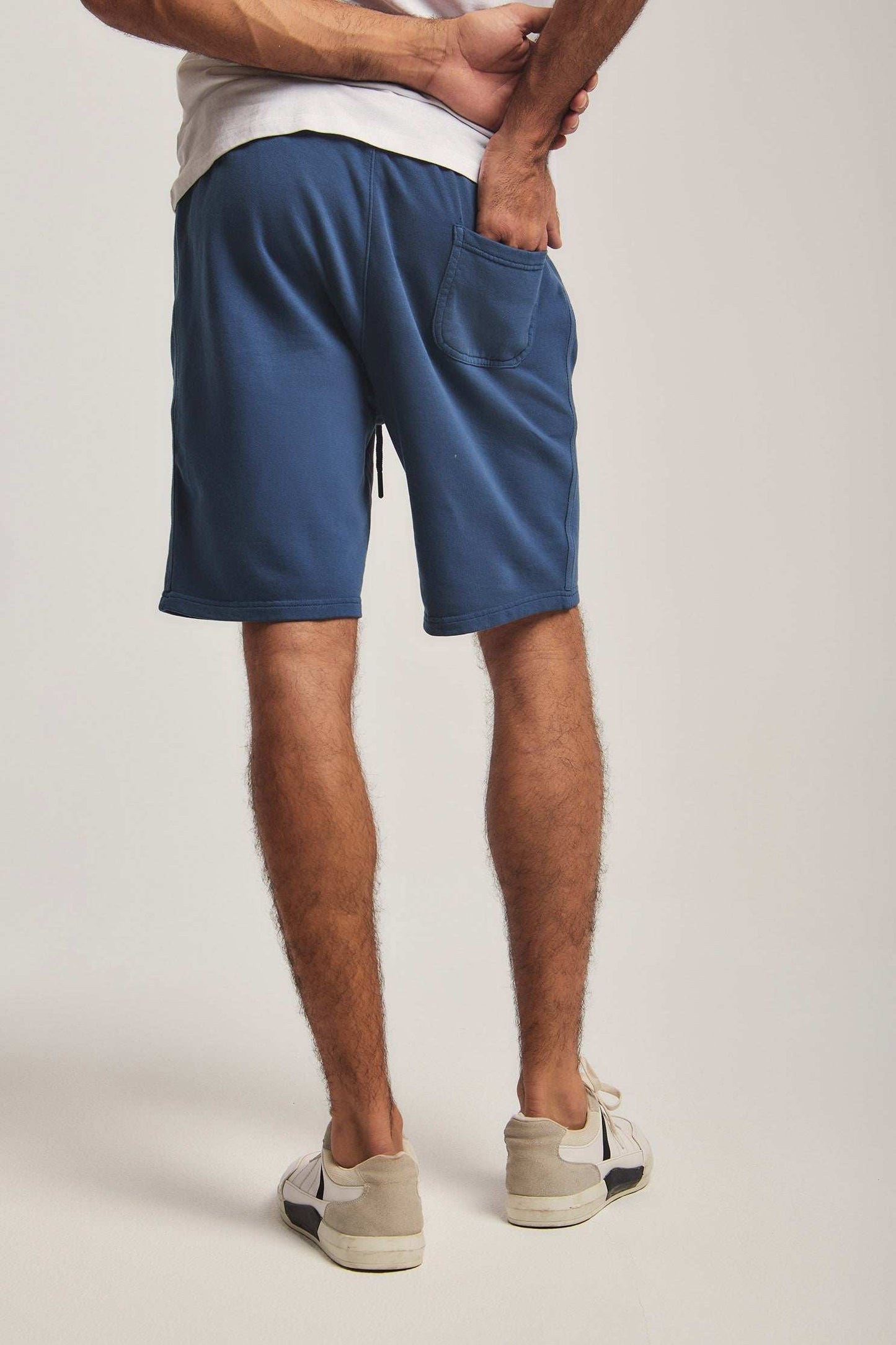 Men Regular Fit Sweat Short - Blue