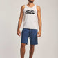 Men Regular Fit Sweat Short - Blue