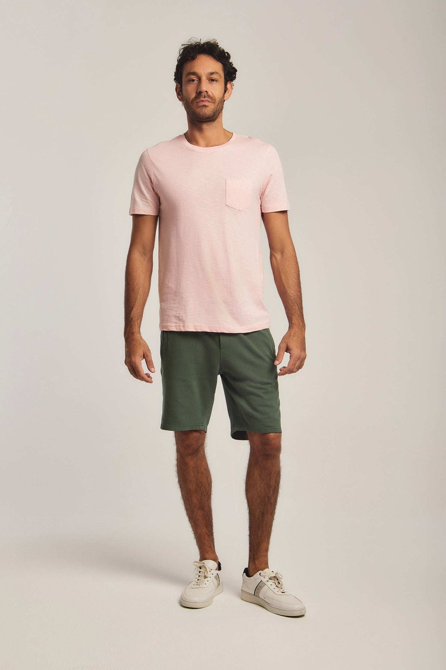 Men Regular Fit Sweat Short - Green