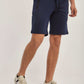 Men Regular Fit Sweat Short -  Navy