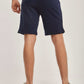 Men Regular Fit Sweat Short -  Navy