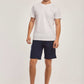 Men Regular Fit Sweat Short -  Navy