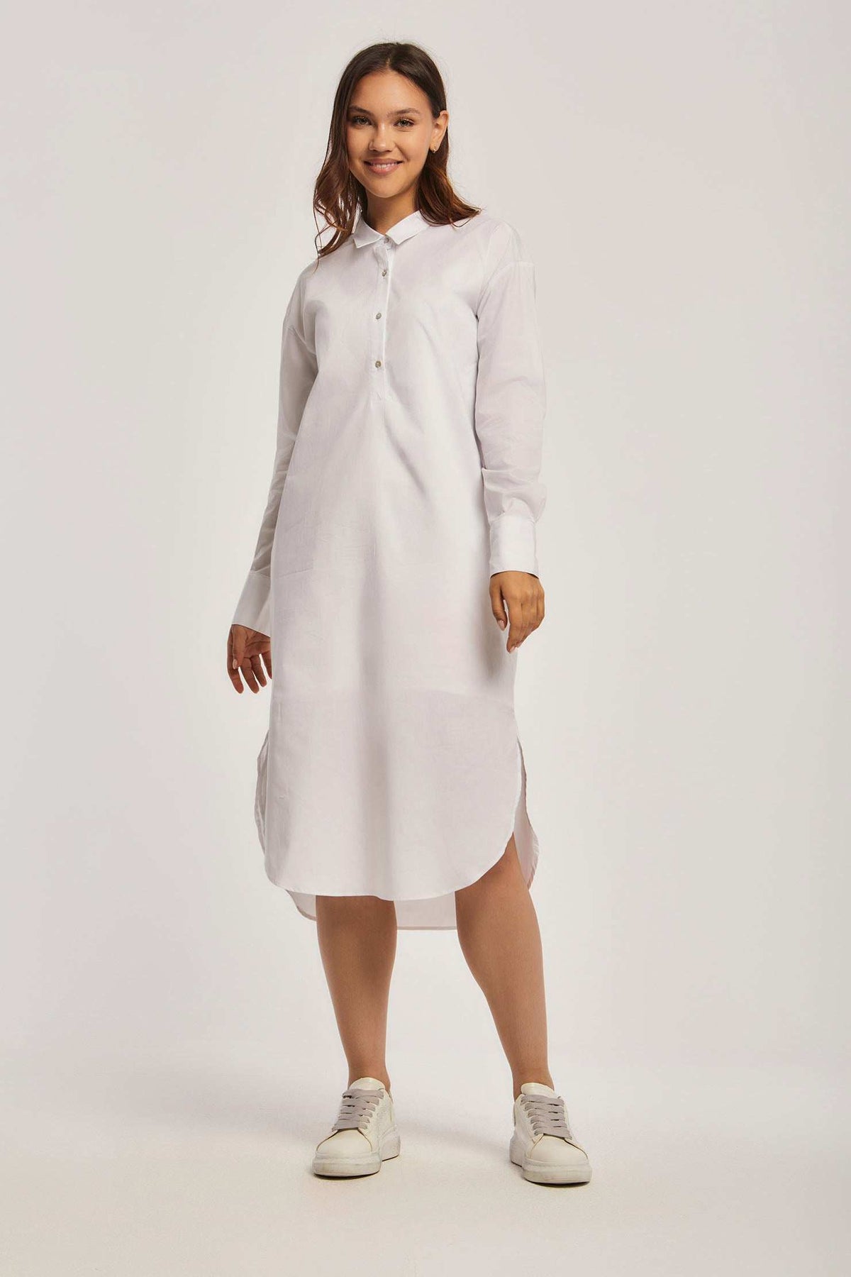 Women Regular Fit Dress - White