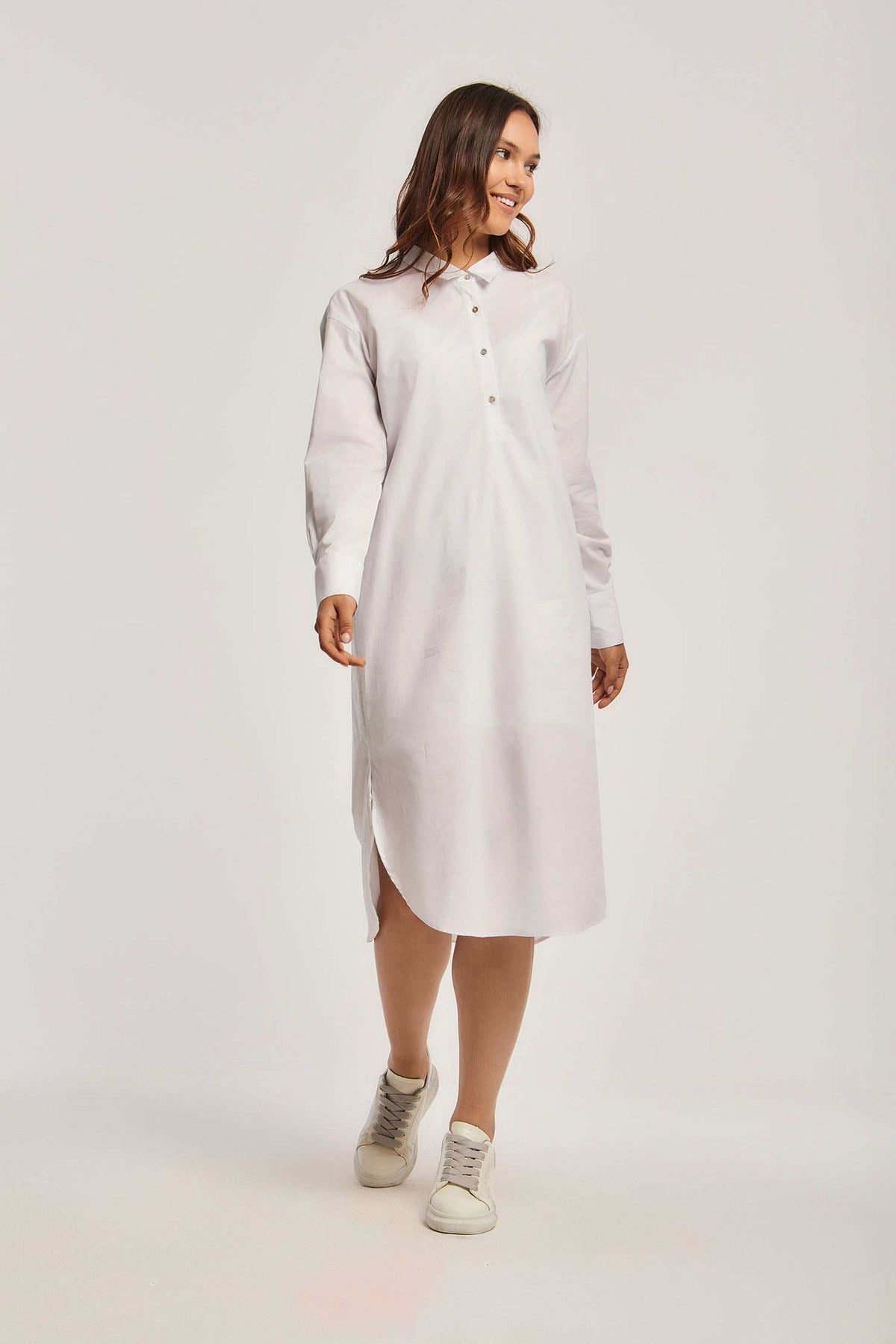 Women Regular Fit Dress - White